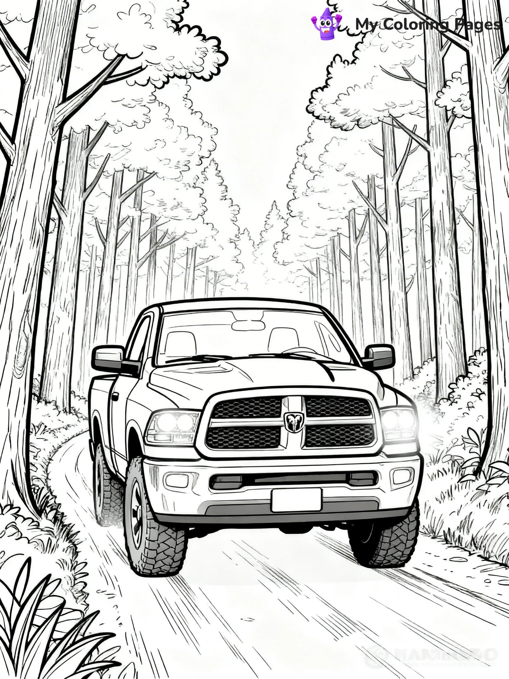 Ram Truck Coloring Pages - 20