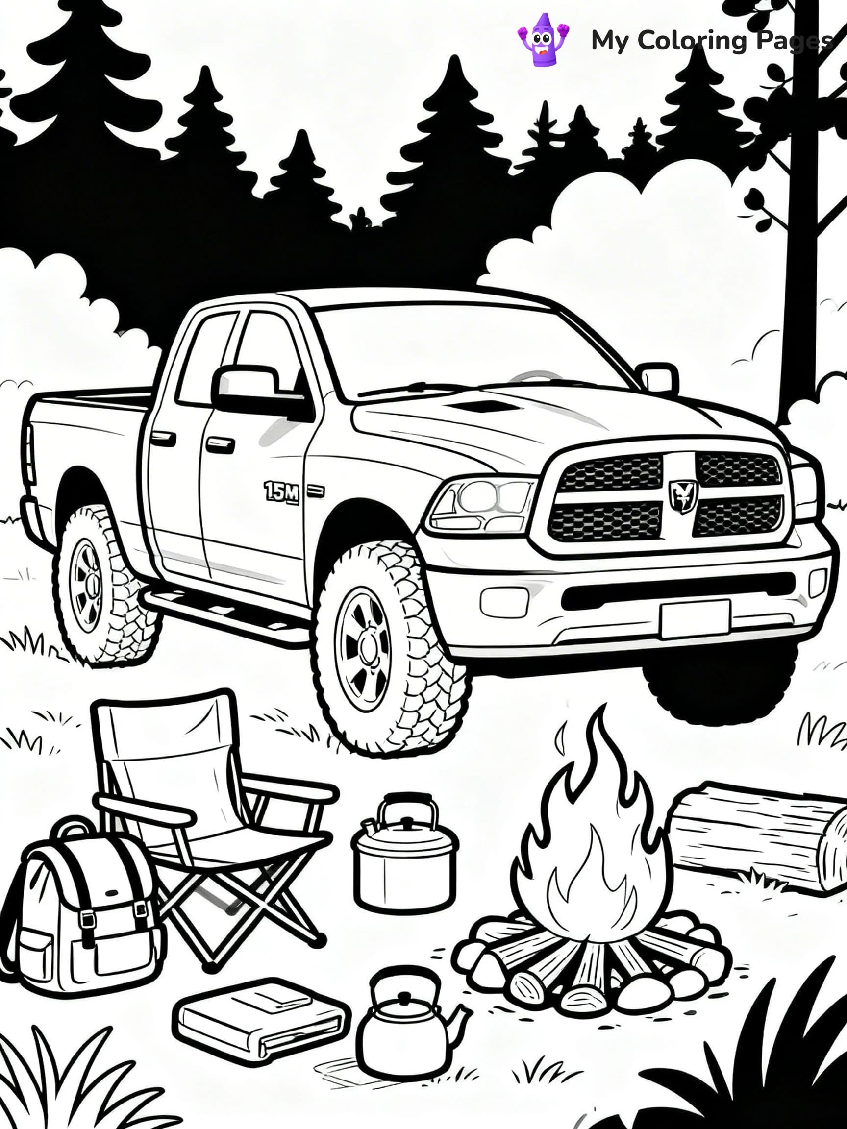 Ram Truck Coloring Pages - 18
