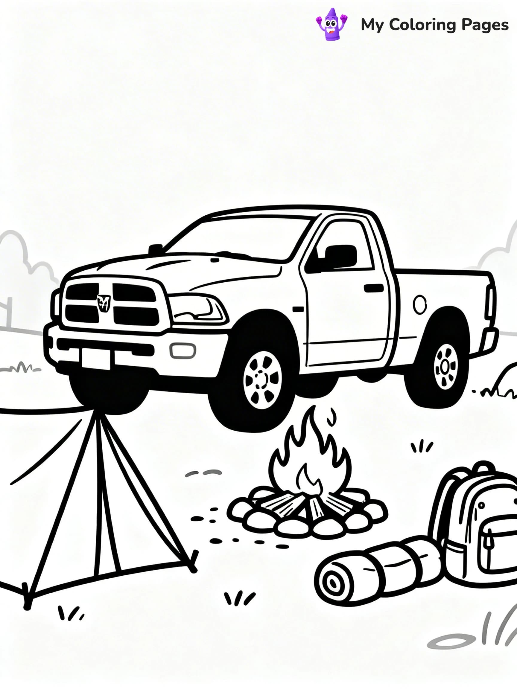 Ram Truck Coloring Pages - 16