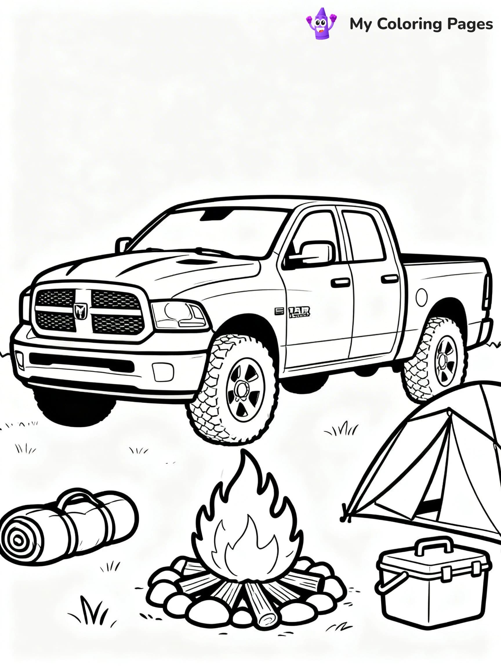 Ram Truck Coloring Pages - 15