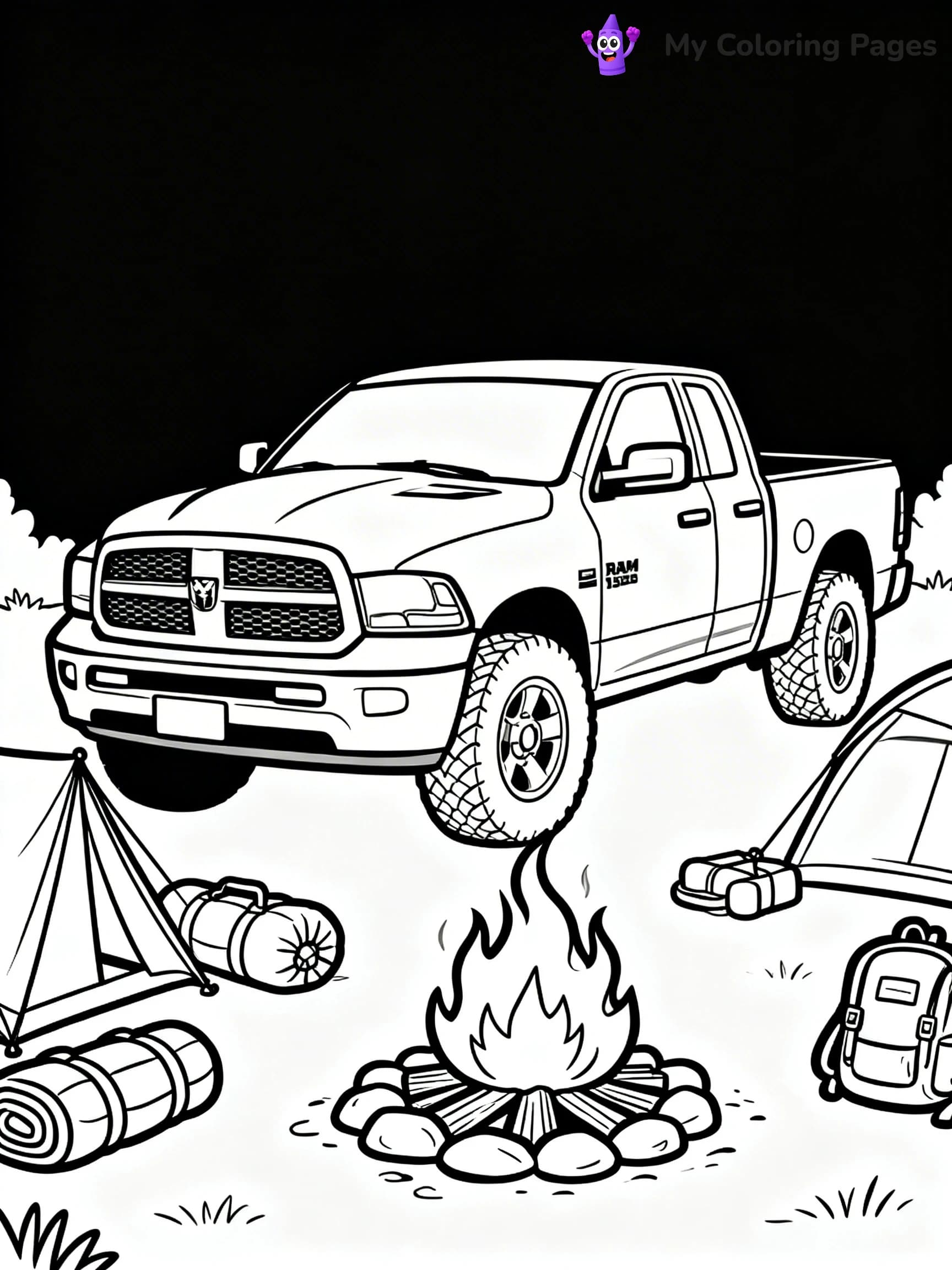 Ram Truck Coloring Pages - 14