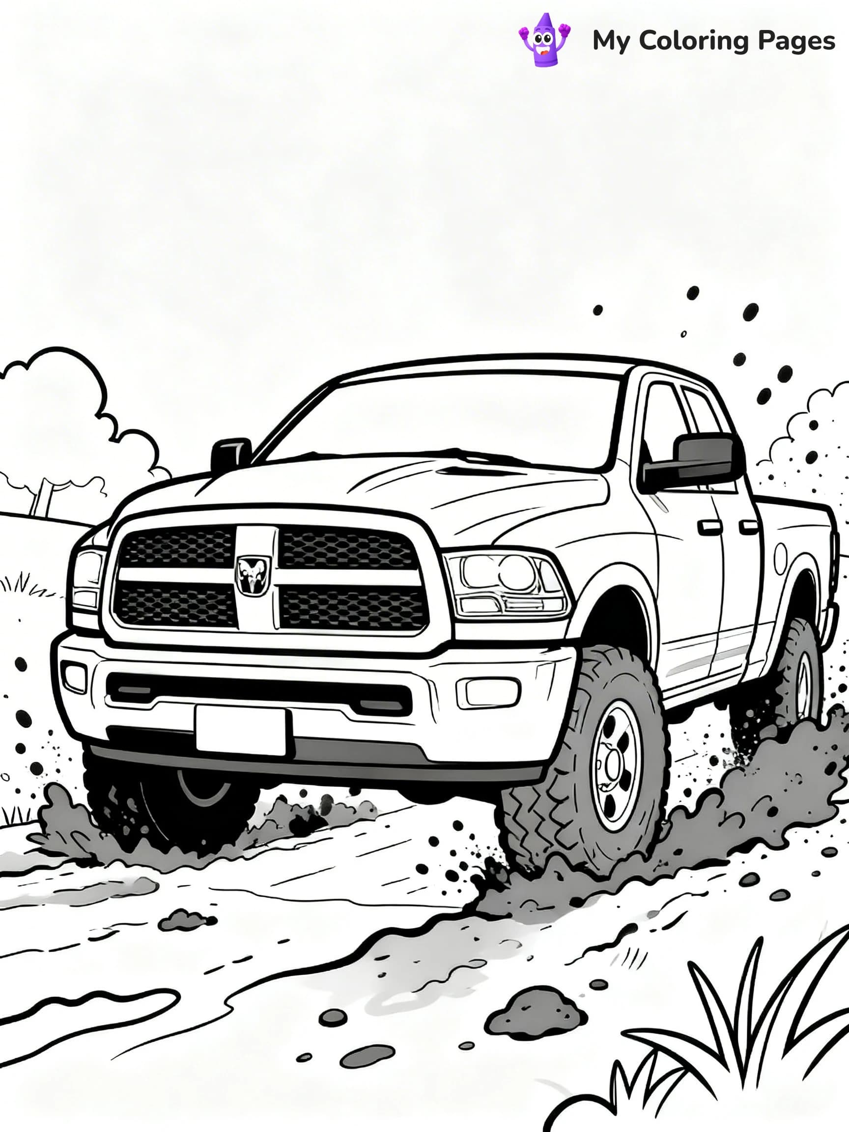 Ram Truck Coloring Pages - 13