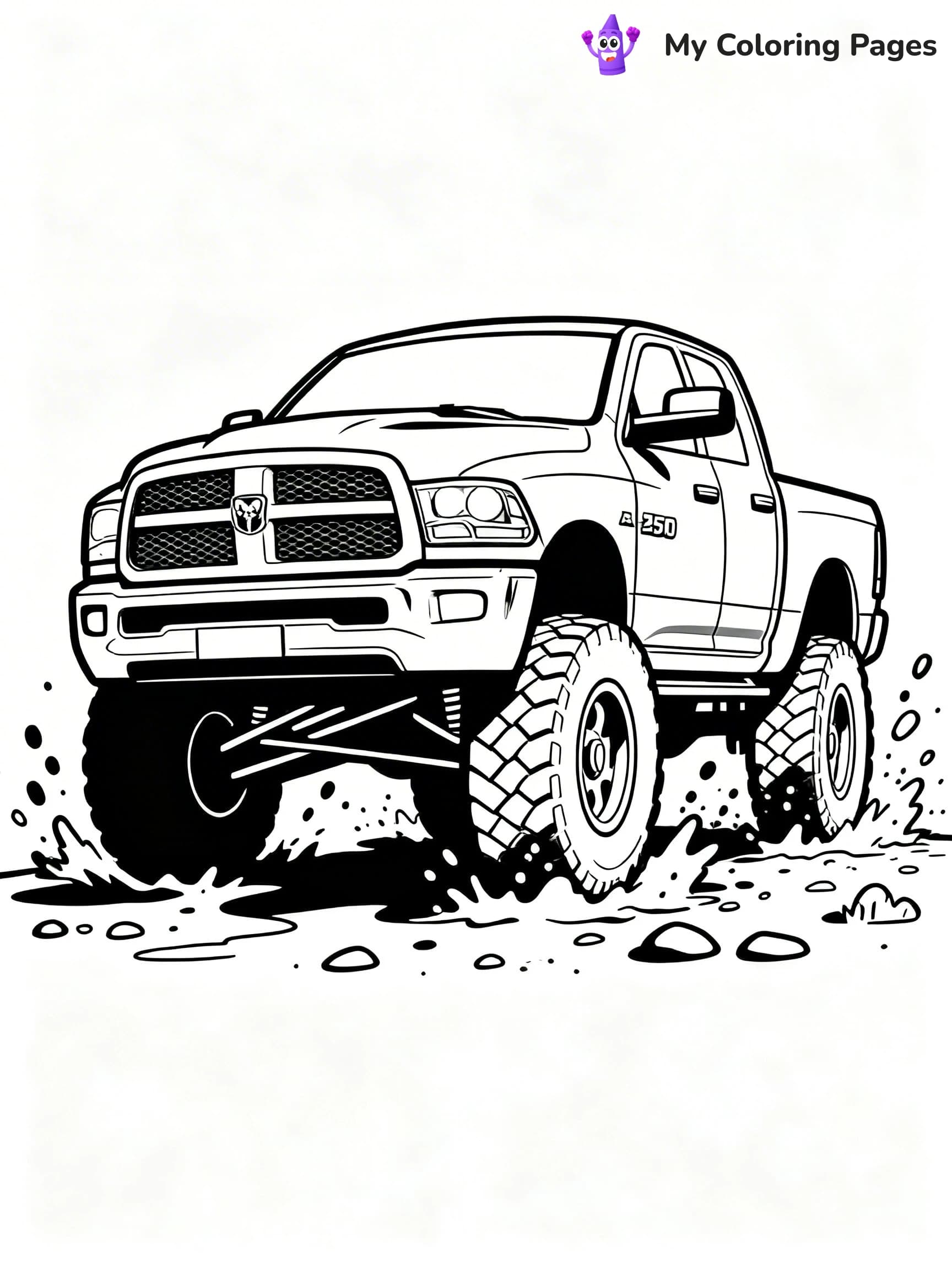 Ram Truck Coloring Pages - 12