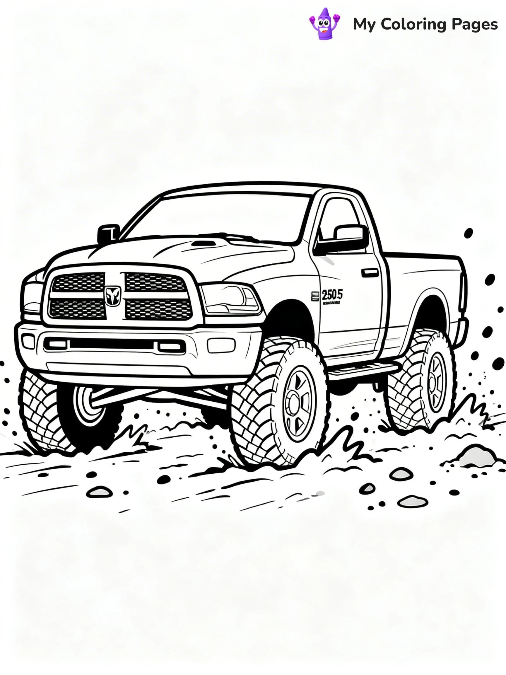 Ram Truck Coloring Pages - 11