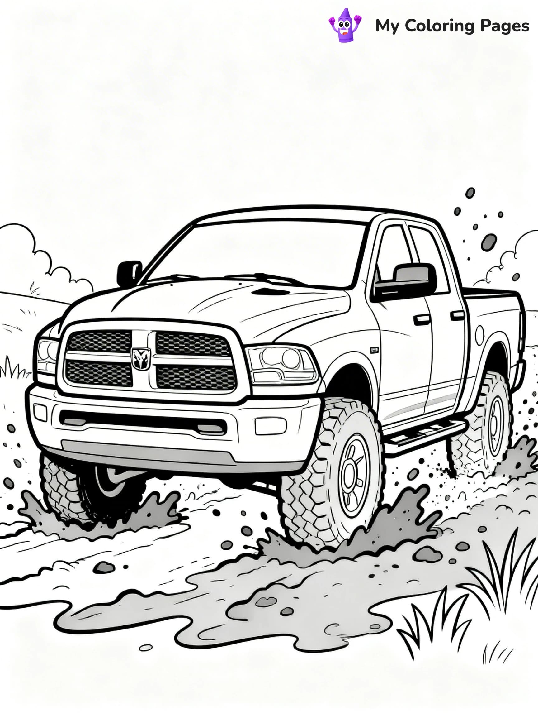 Ram Truck Coloring Pages - 10