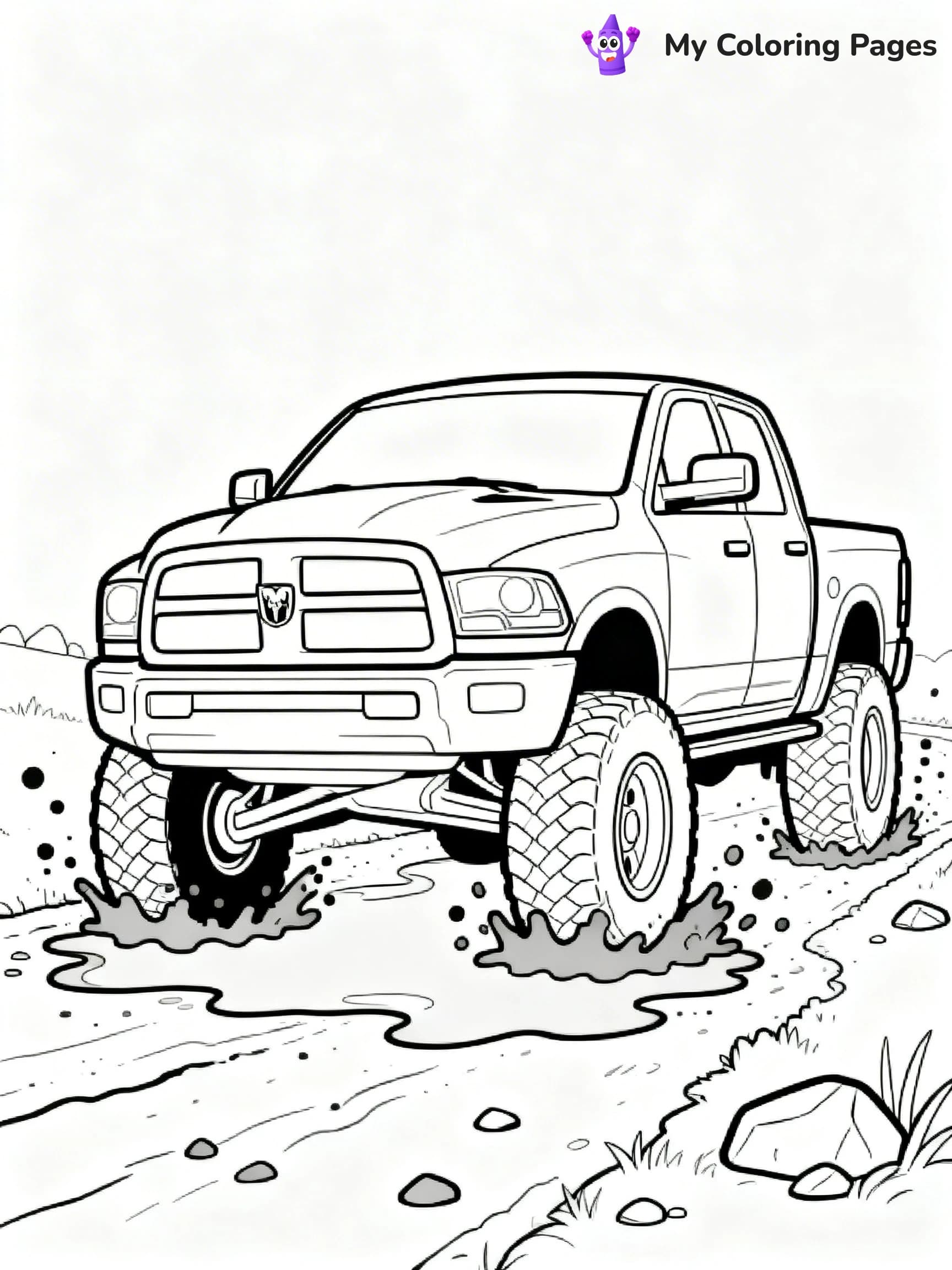 Ram Truck Coloring Pages - 9