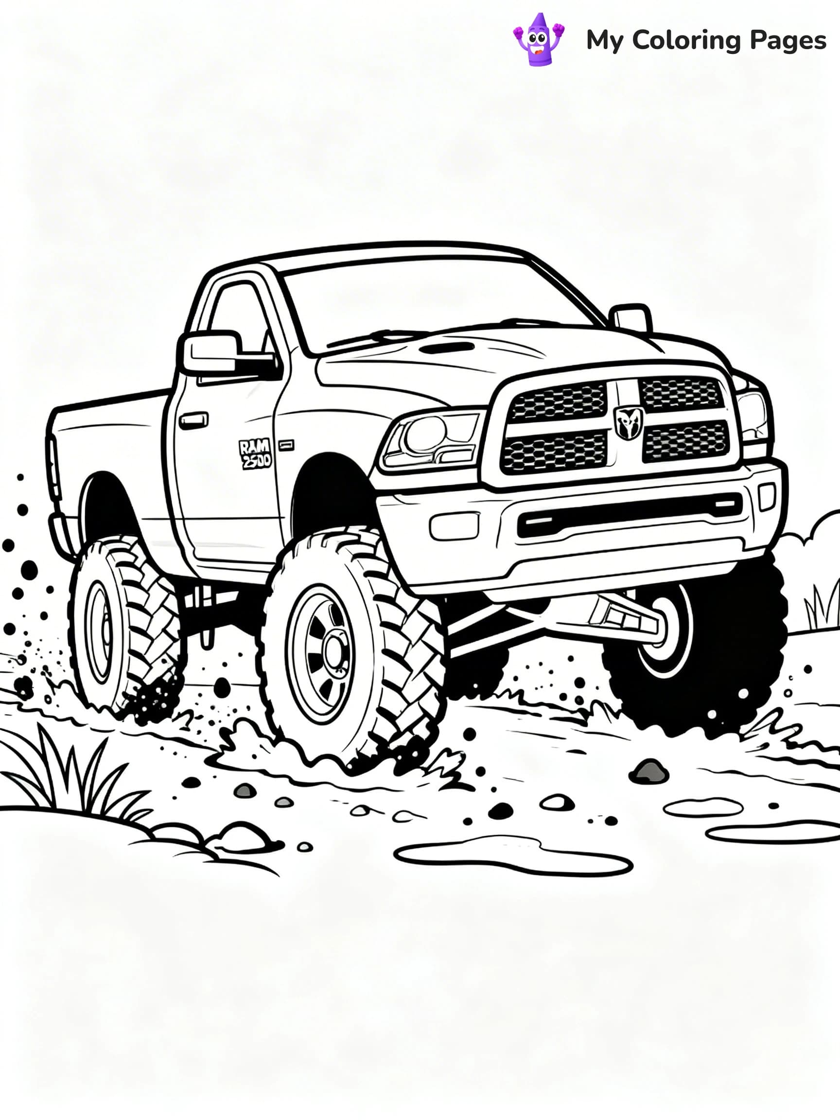 Ram Truck Coloring Pages - 8
