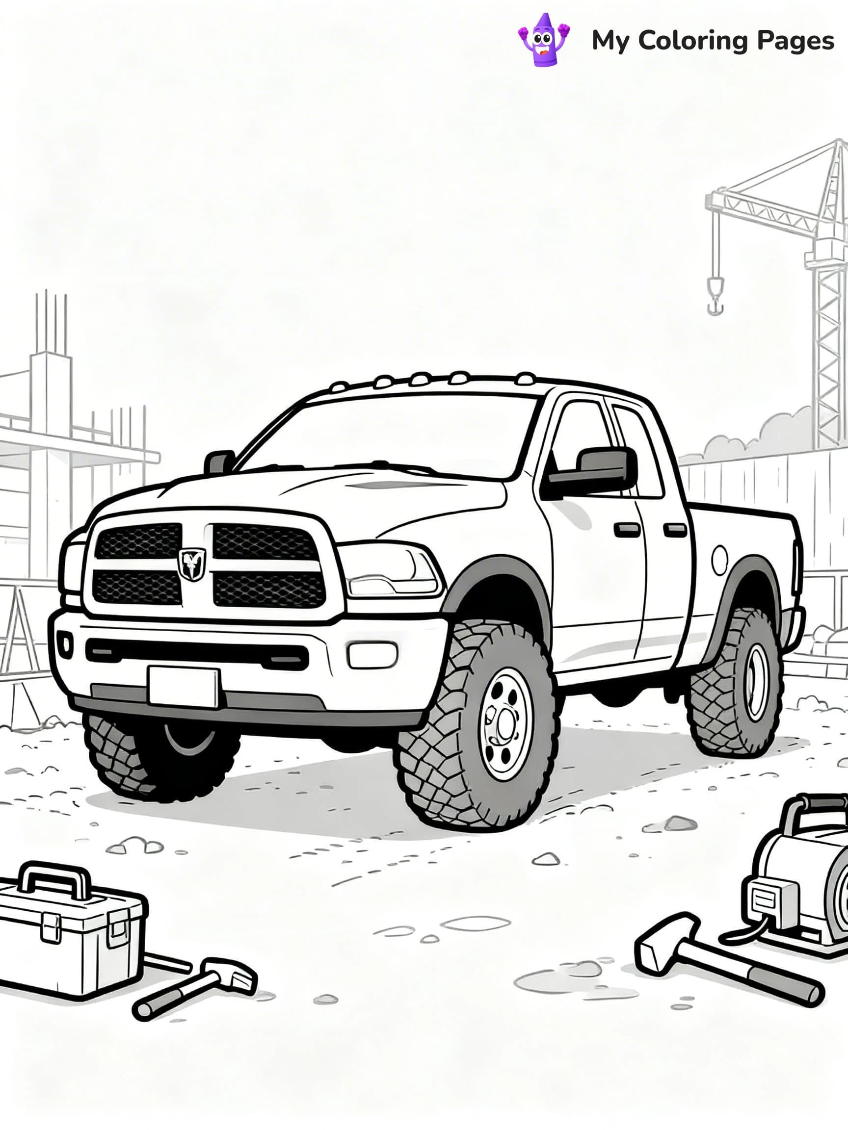 Ram Truck Coloring Pages - 5