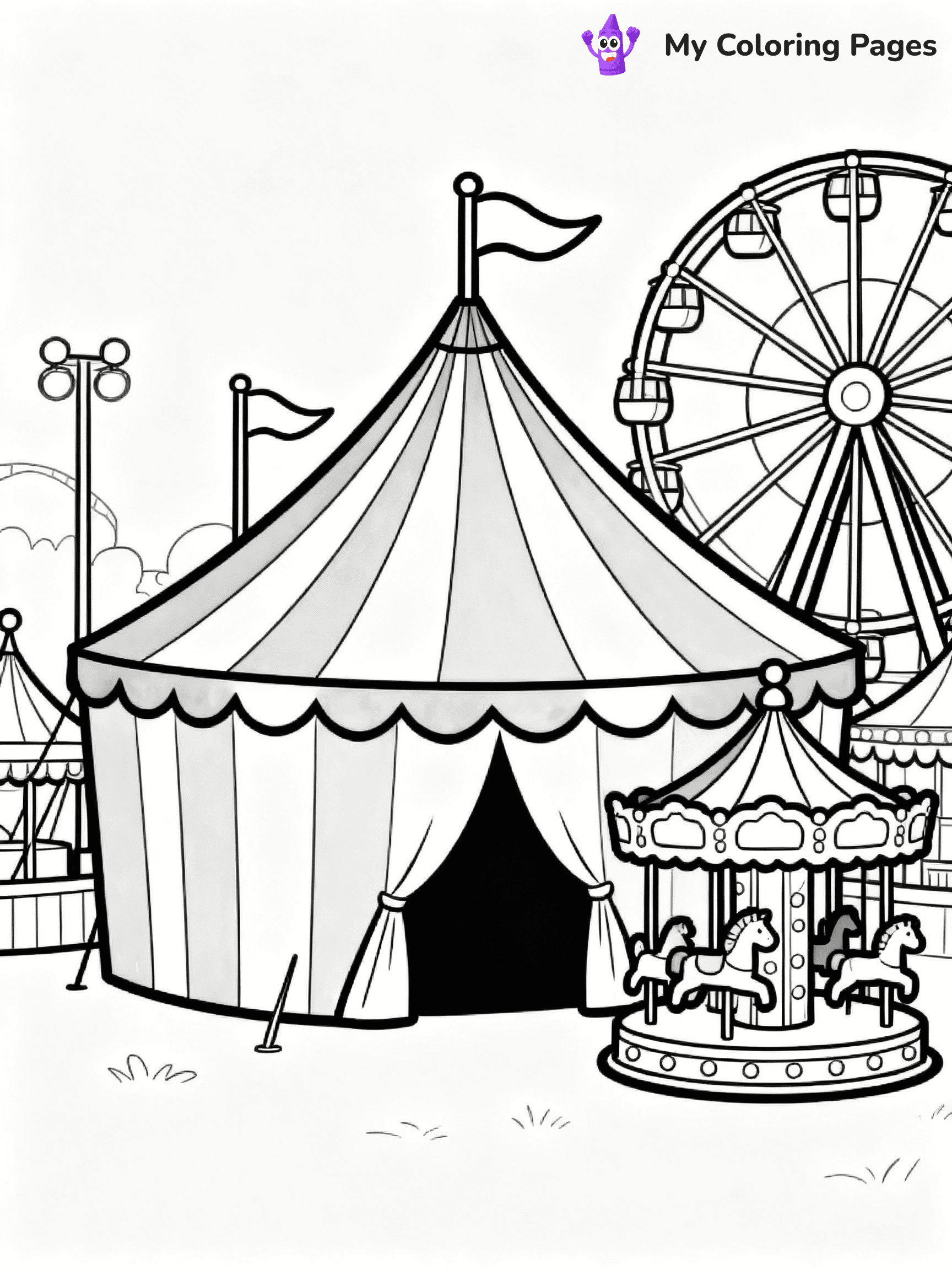 Carnival Coloring Pages - 12