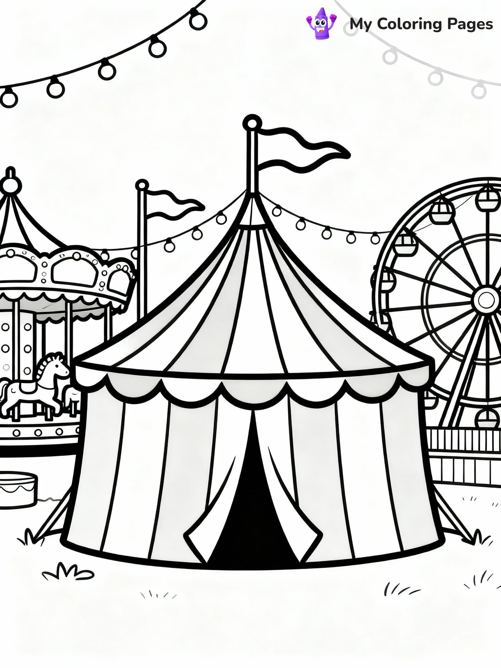 Carnival Coloring Pages - 11