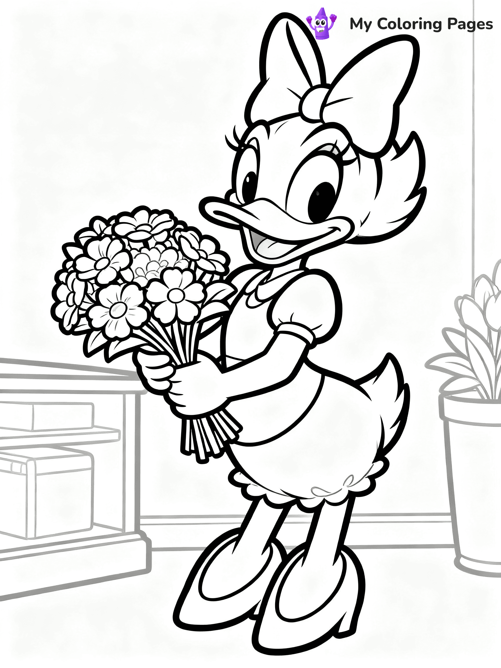Daisy Duck Coloring Pages - 21