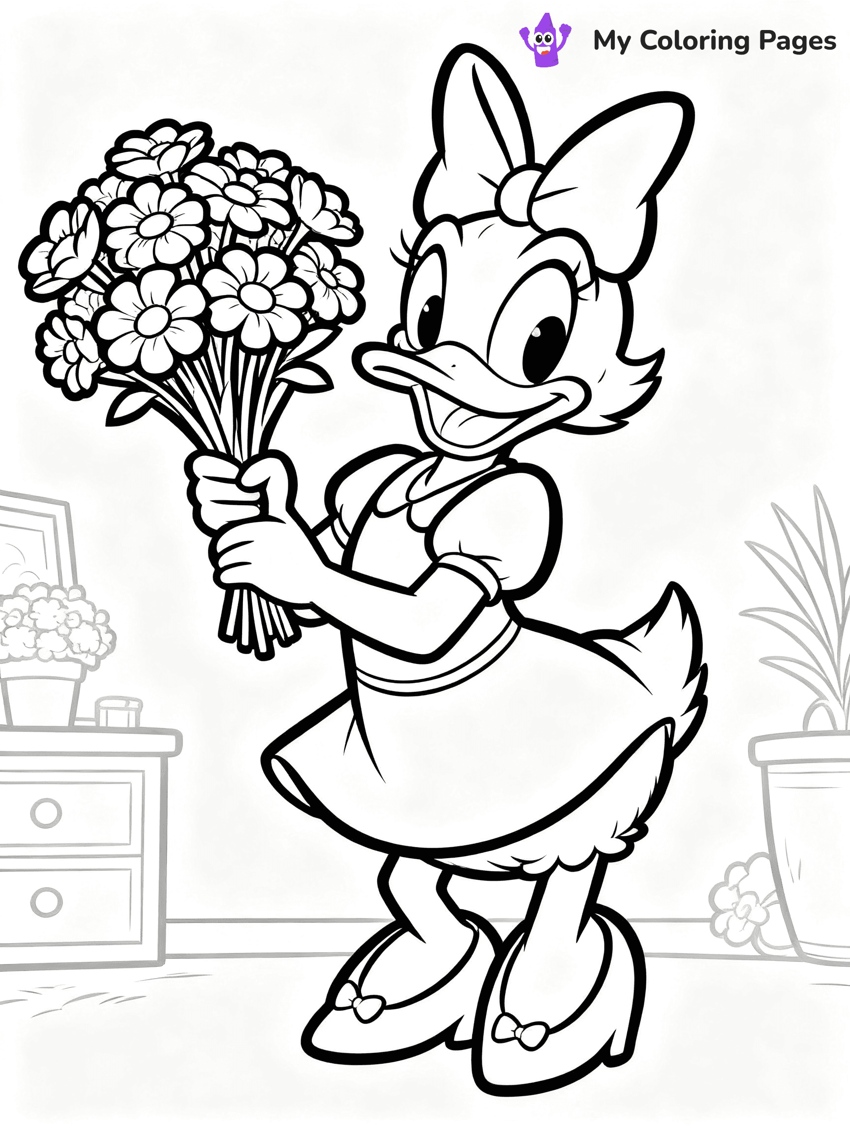 Daisy Duck Coloring Pages - 20