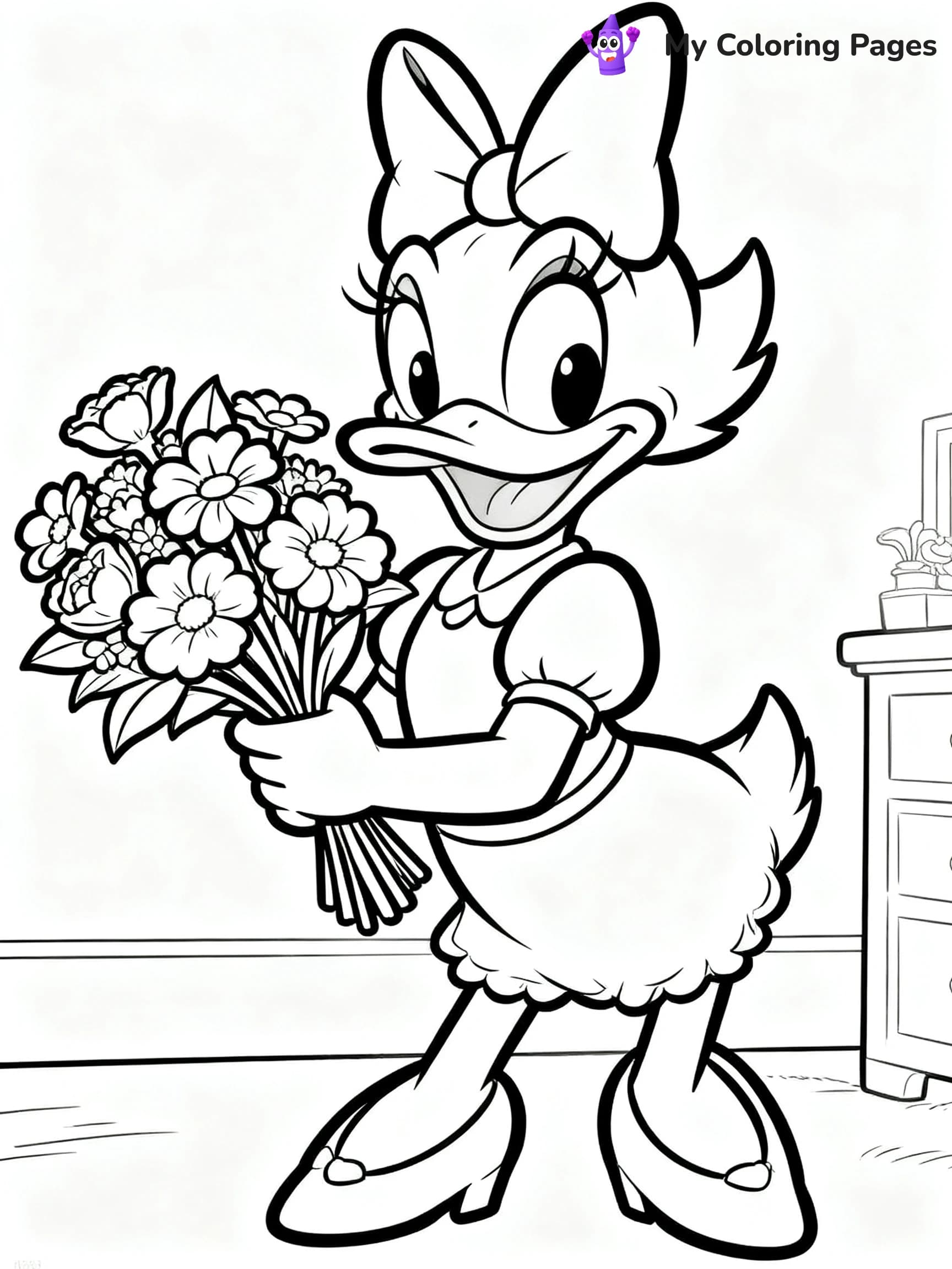 Daisy Duck Coloring Pages - 19