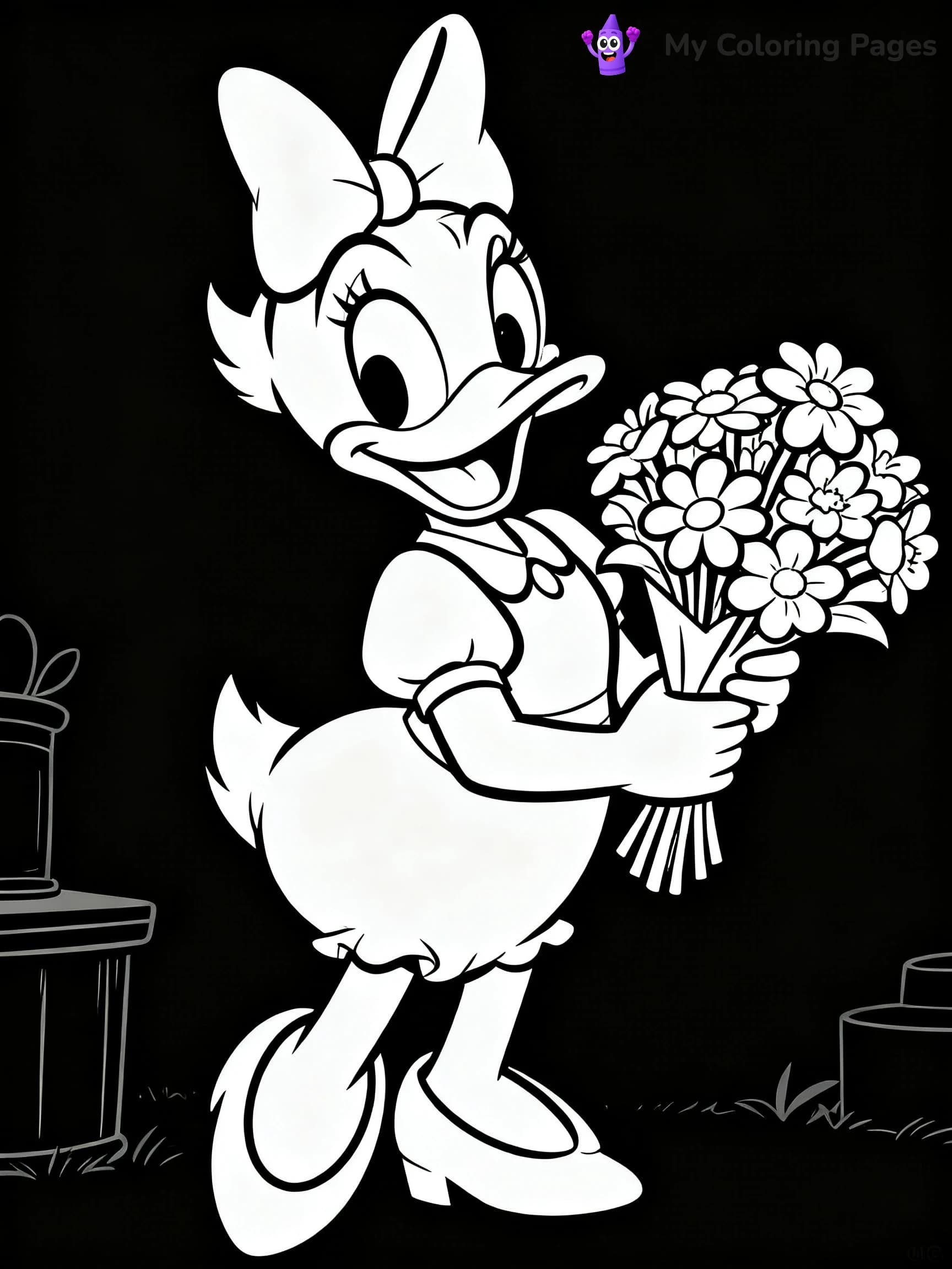Daisy Duck Coloring Pages - 18