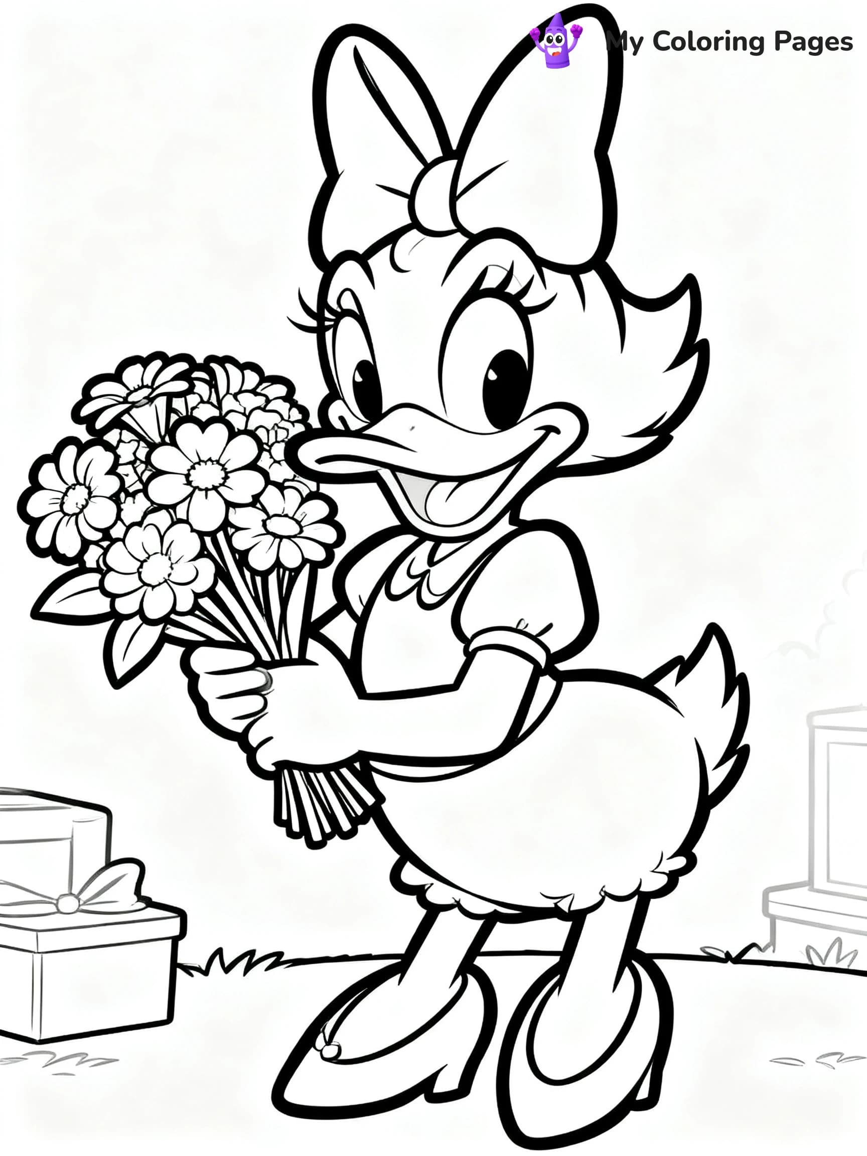 Daisy Duck Coloring Pages - 17