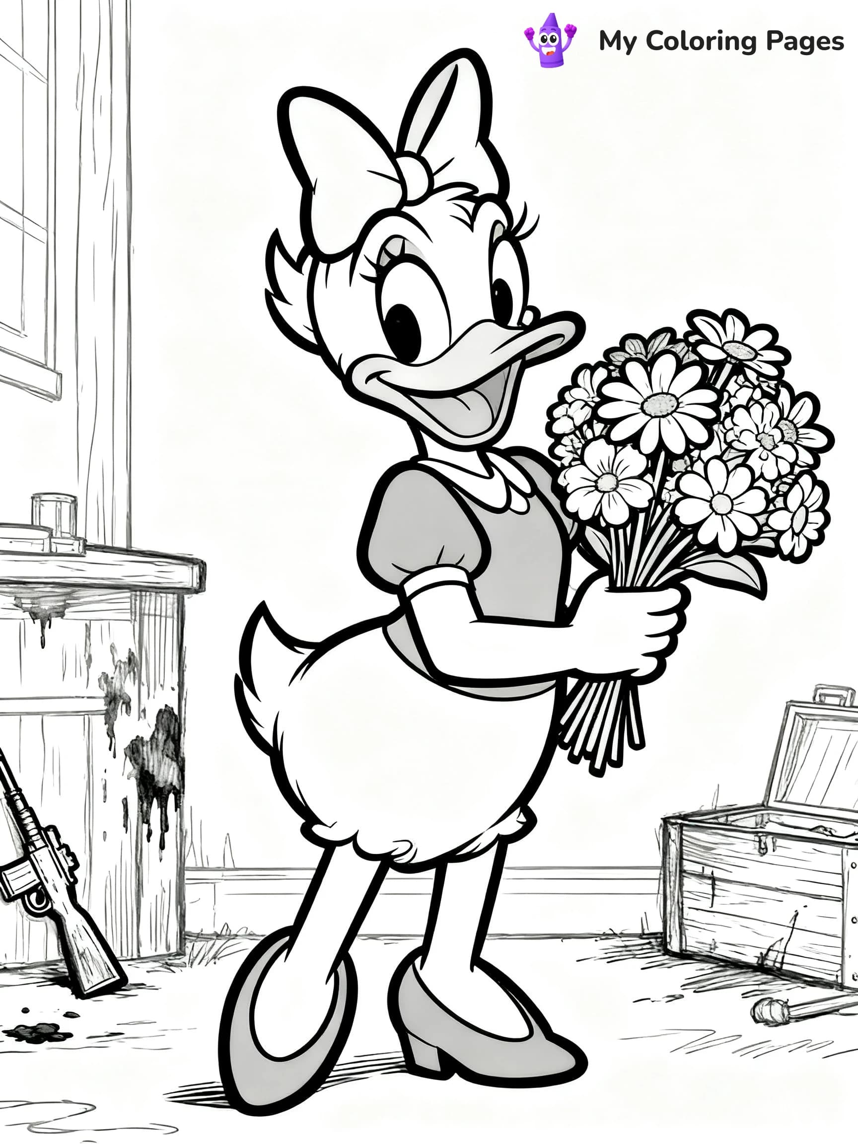 Daisy Duck Coloring Pages - 16
