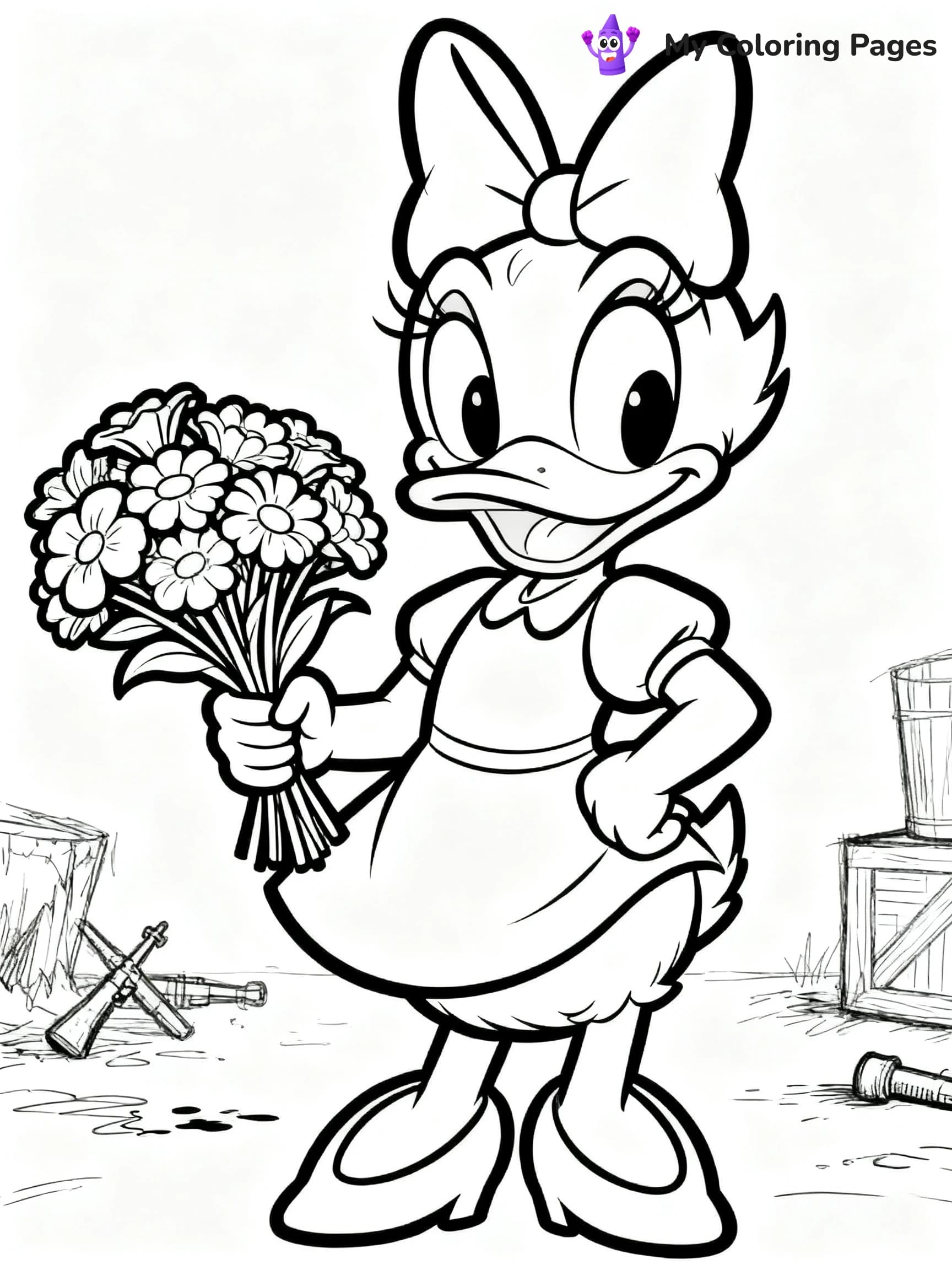 Daisy Duck Coloring Pages - 15