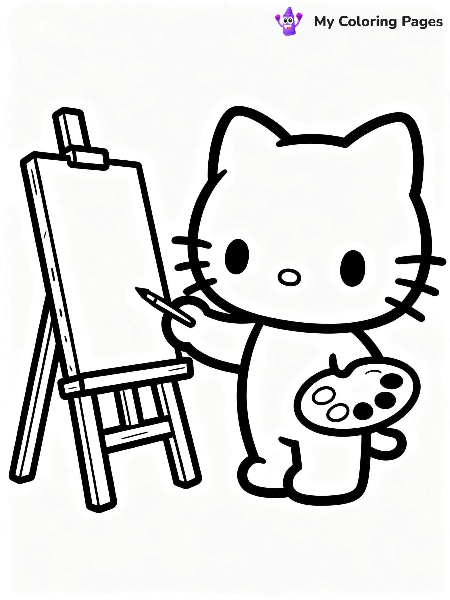 Choco Cat Coloring Pages - 18