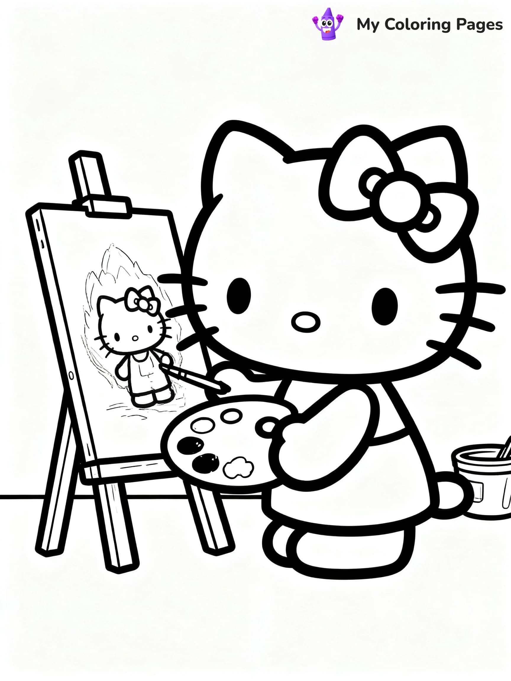 Choco Cat Coloring Pages - 17