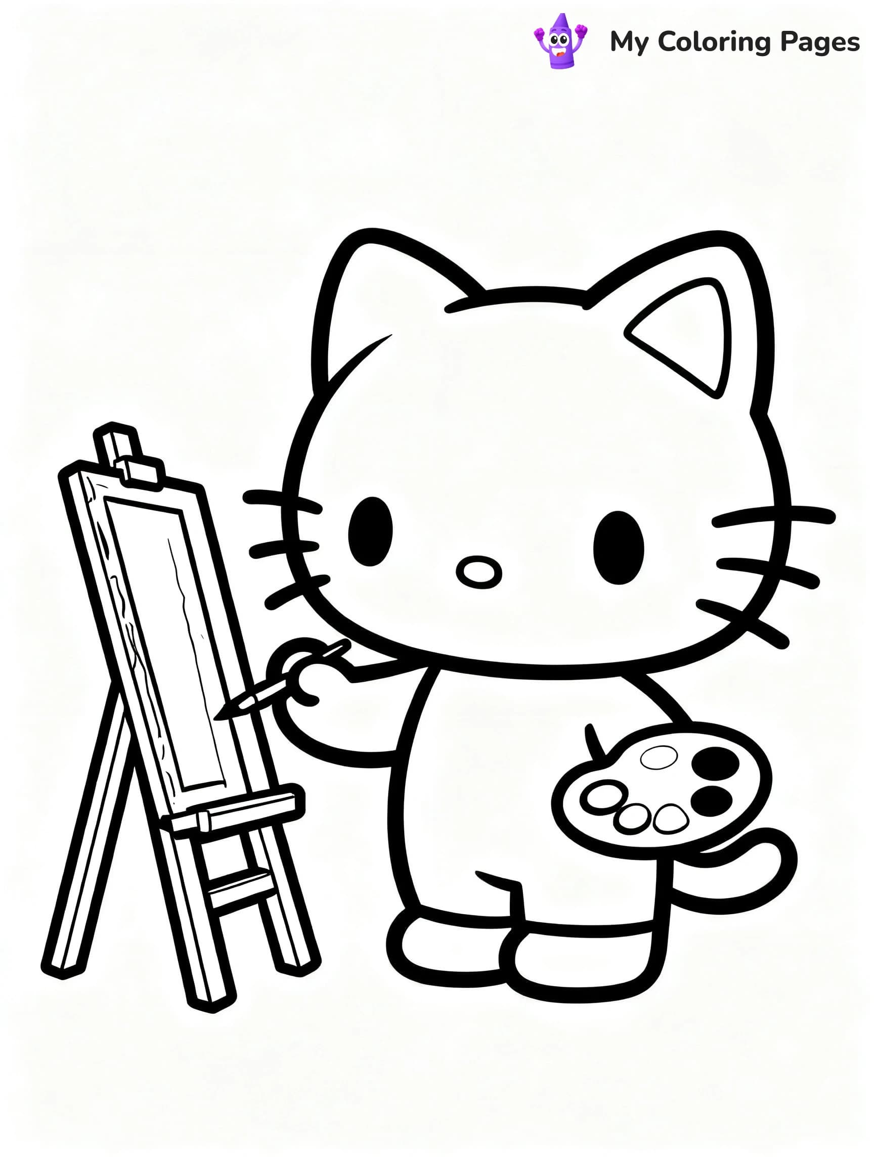 Choco Cat Coloring Pages - 13