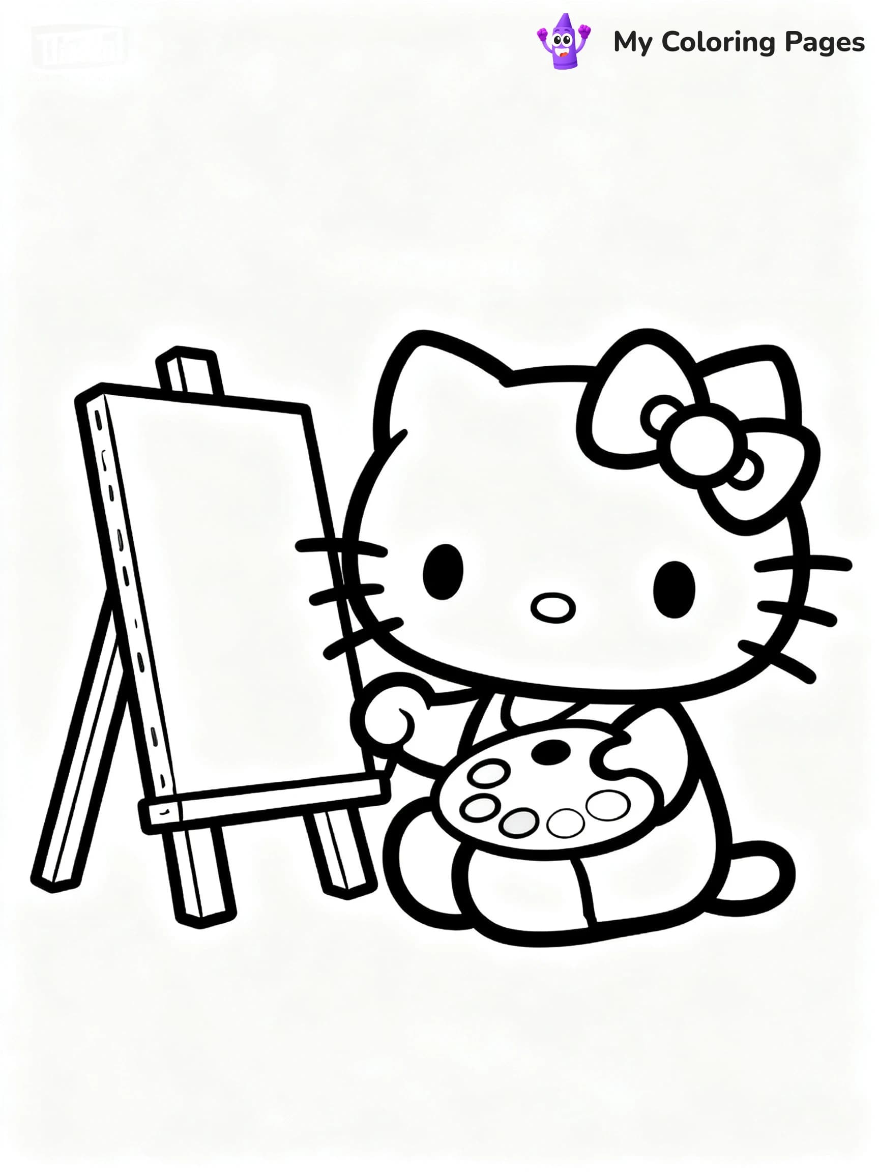 Choco Cat Coloring Pages - 12
