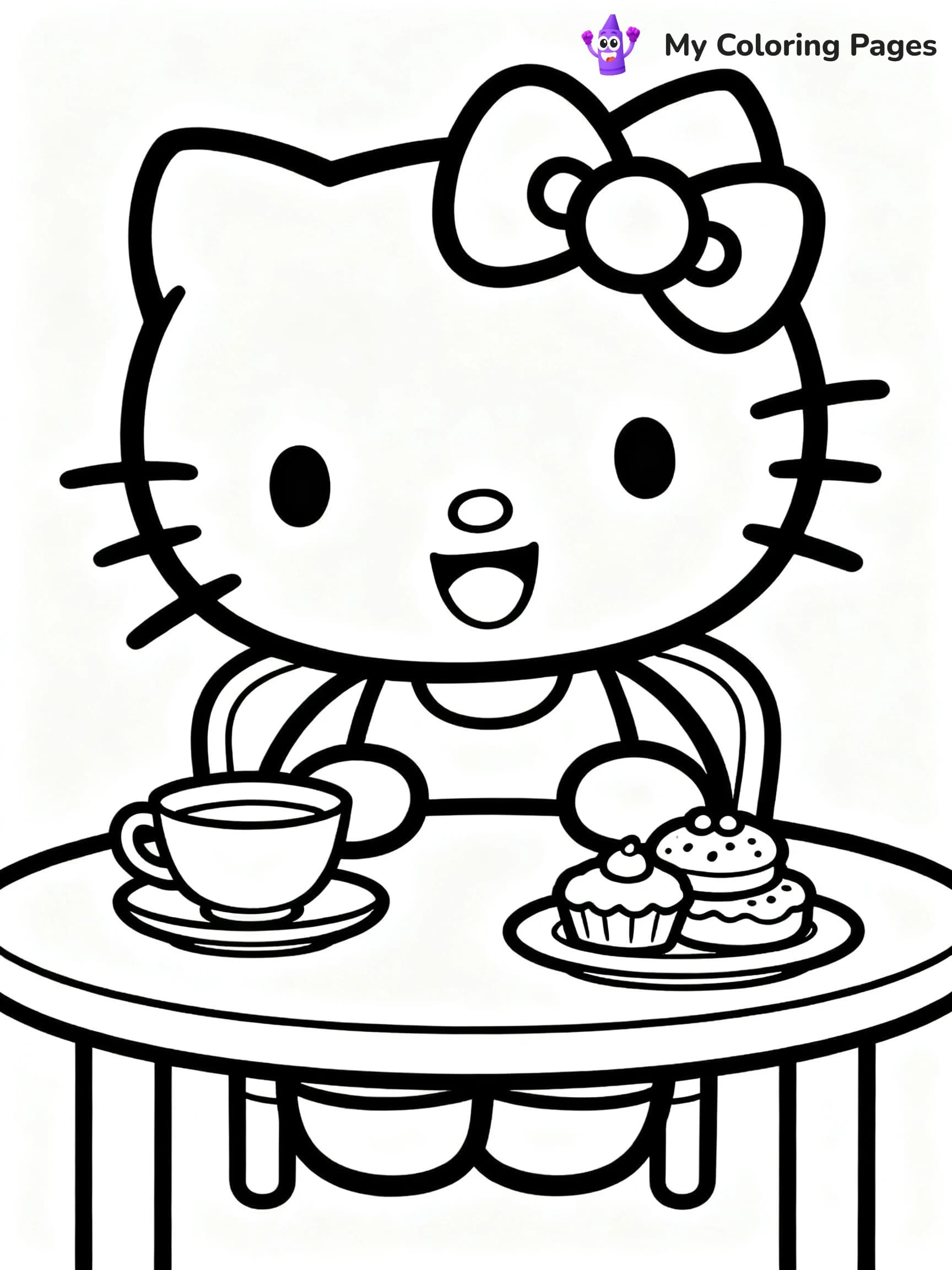 Choco Cat Coloring Pages - 11