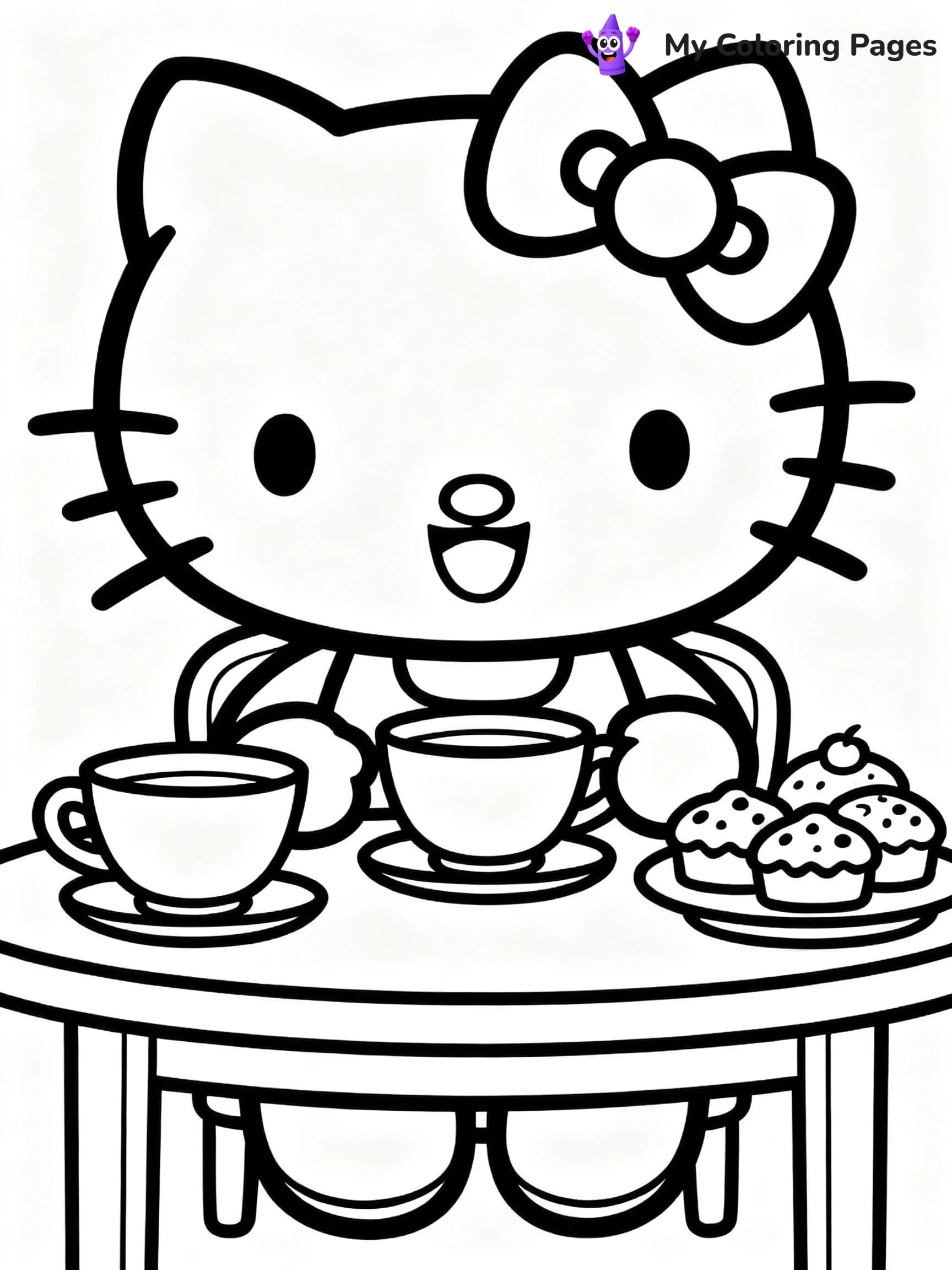 Choco Cat Coloring Pages - 5