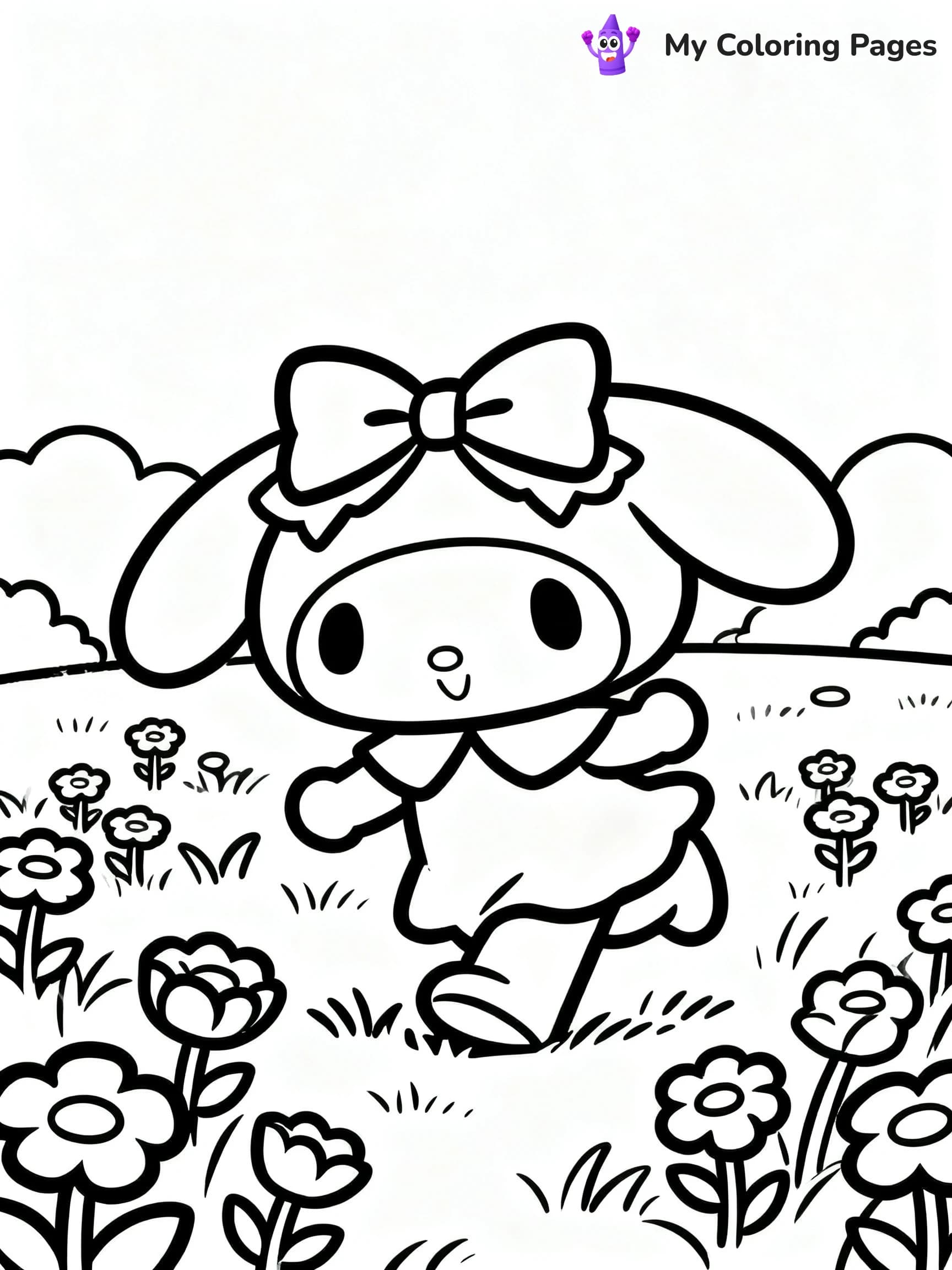 Choco Cat Coloring Pages - 1