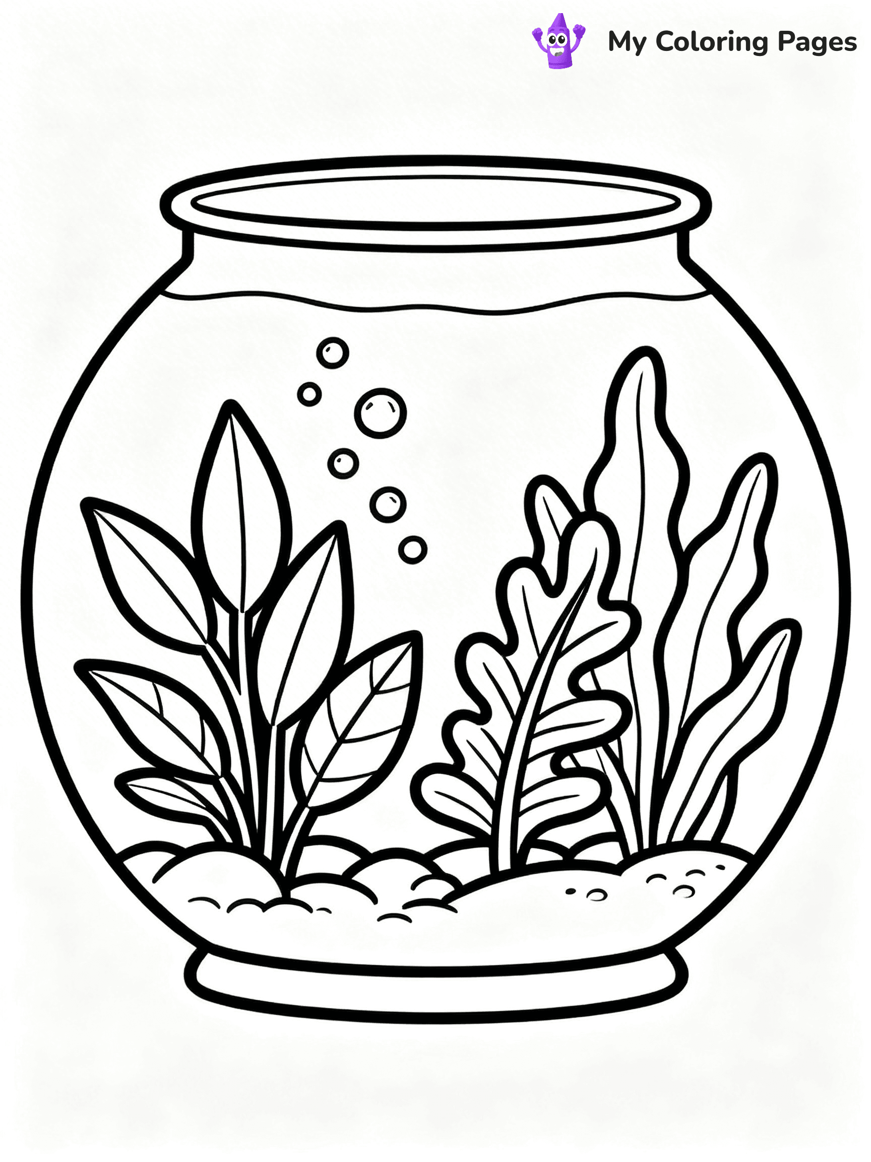 Fish Tank Coloring Pages - 24
