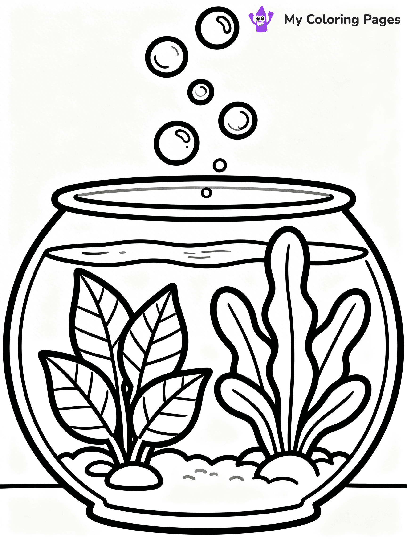 Fish Tank Coloring Pages - 23