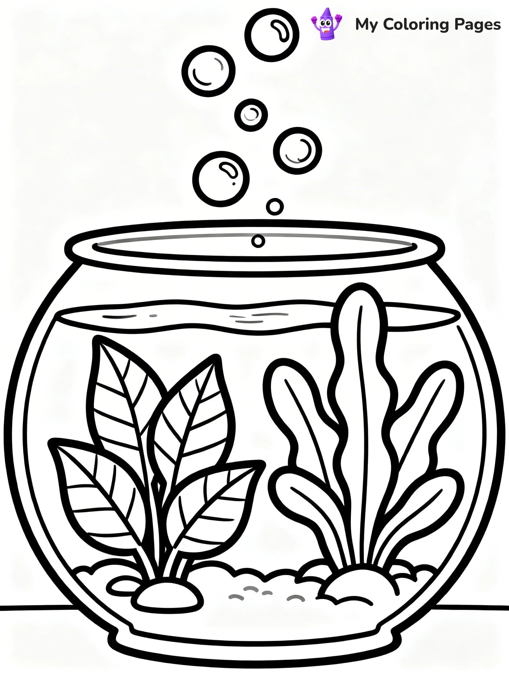 Fish Tank Coloring Pages - 22