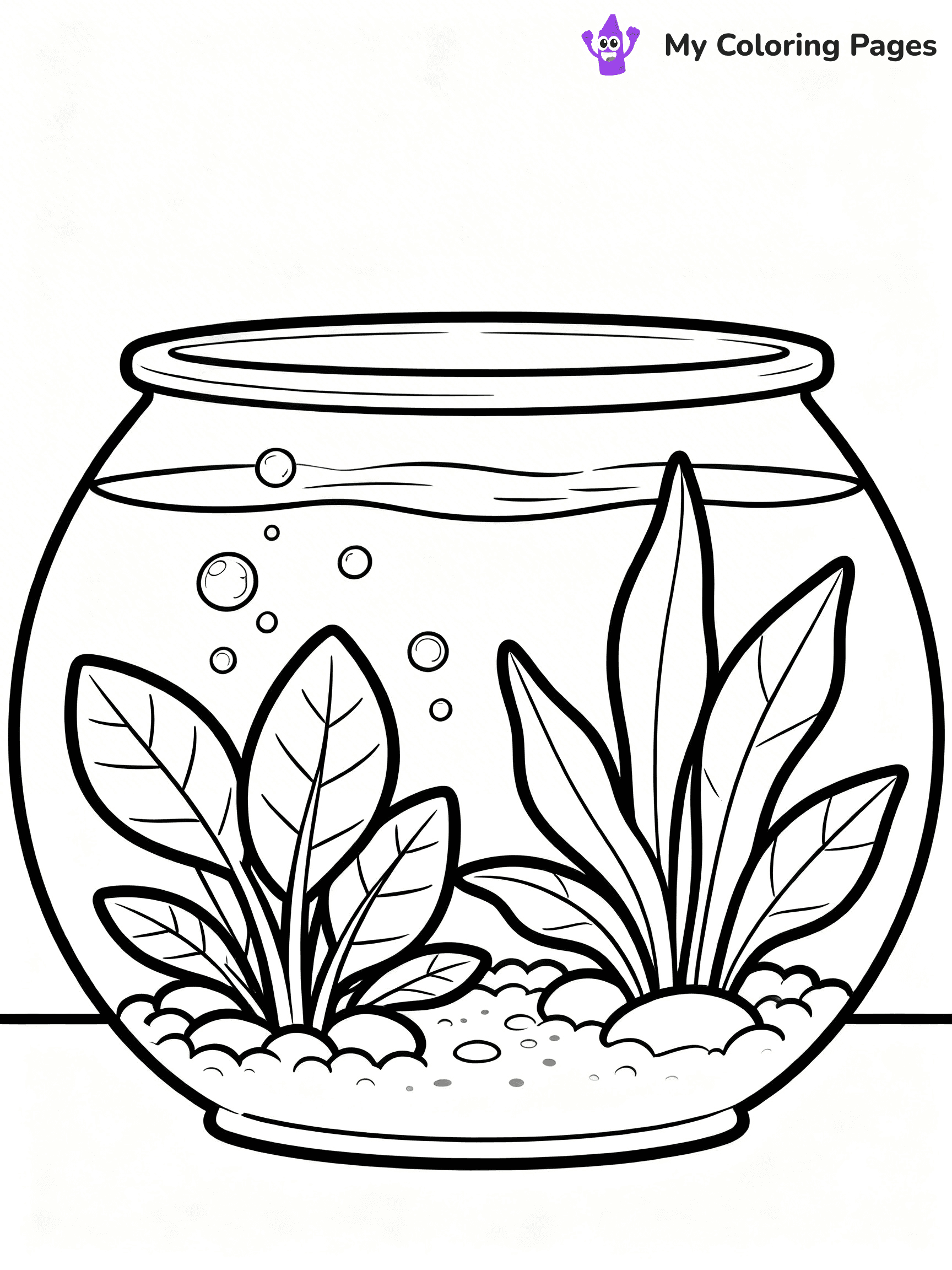 Fish Tank Coloring Pages - 22