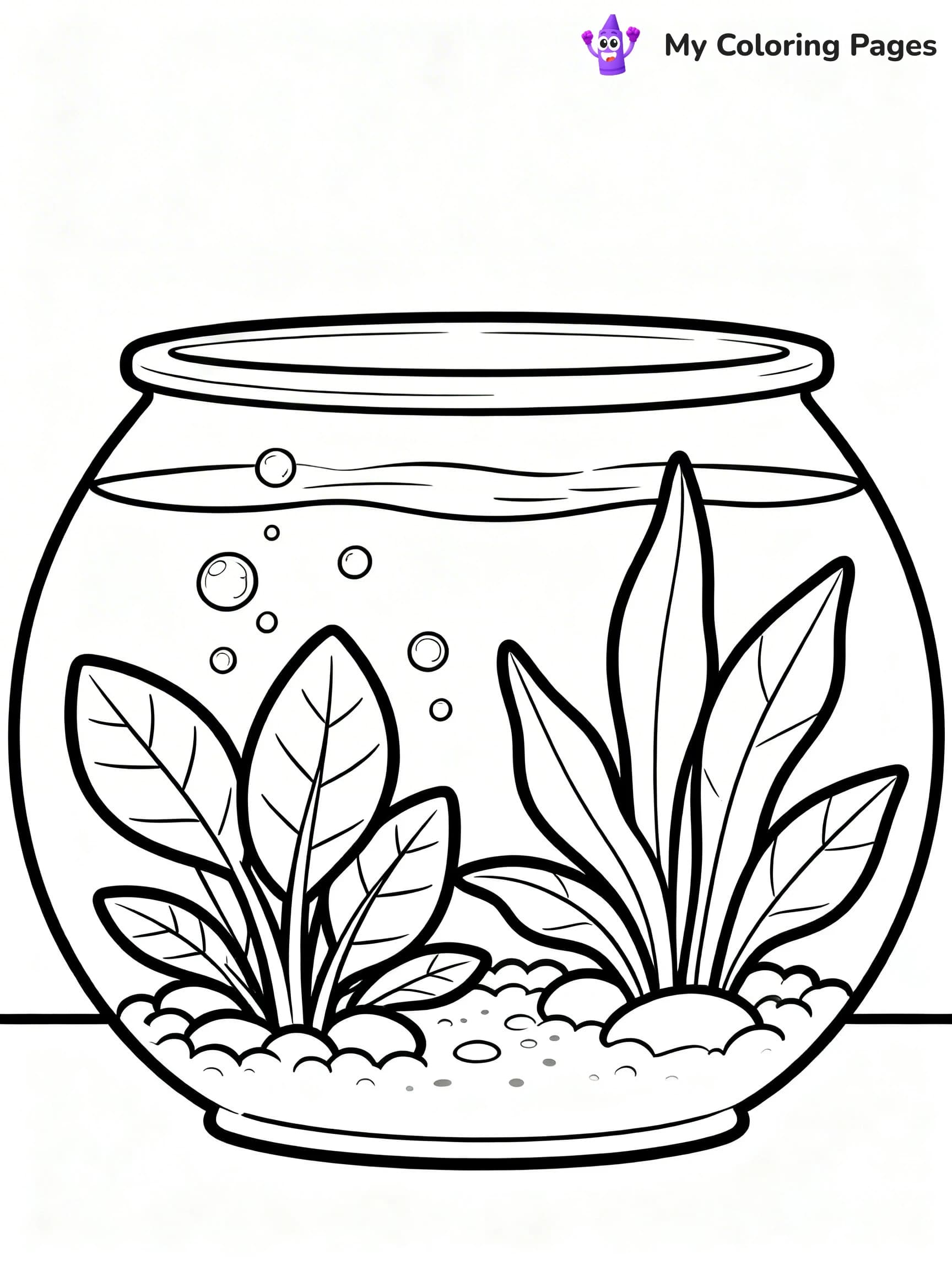 Fish Tank Coloring Pages - 21