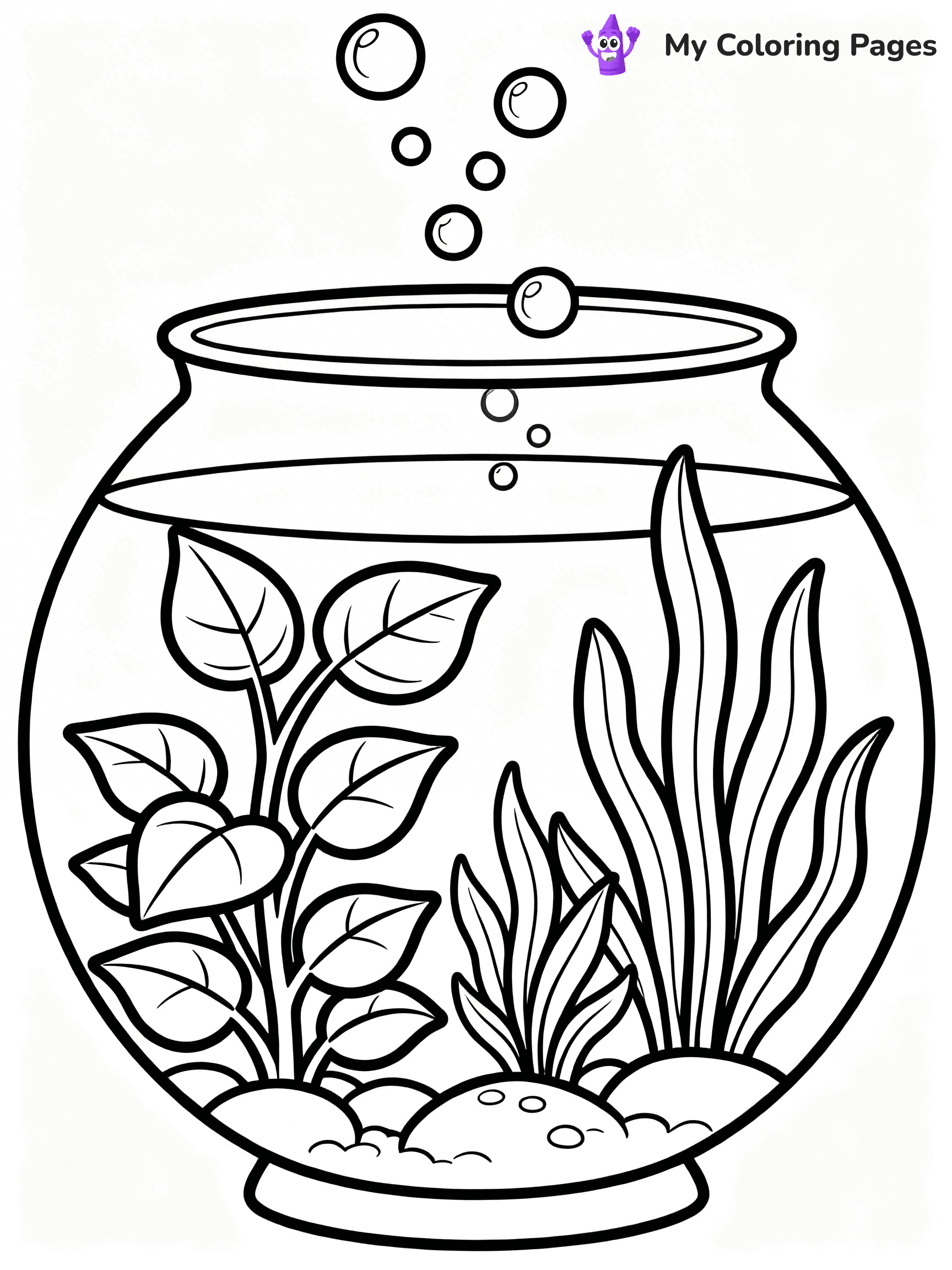 Fish Tank Coloring Pages - 20