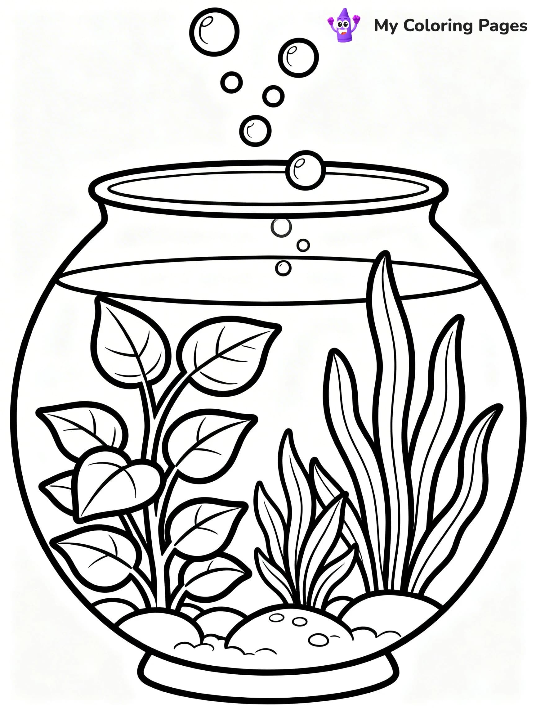 Fish Tank Coloring Pages - 19