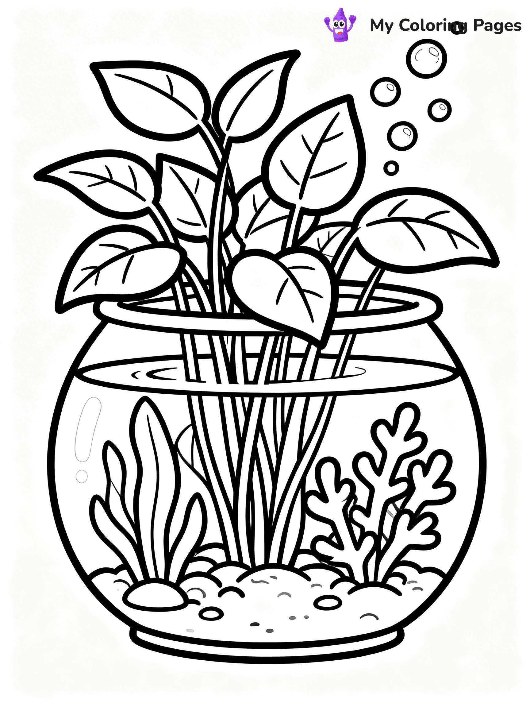 Fish Tank Coloring Pages - 19