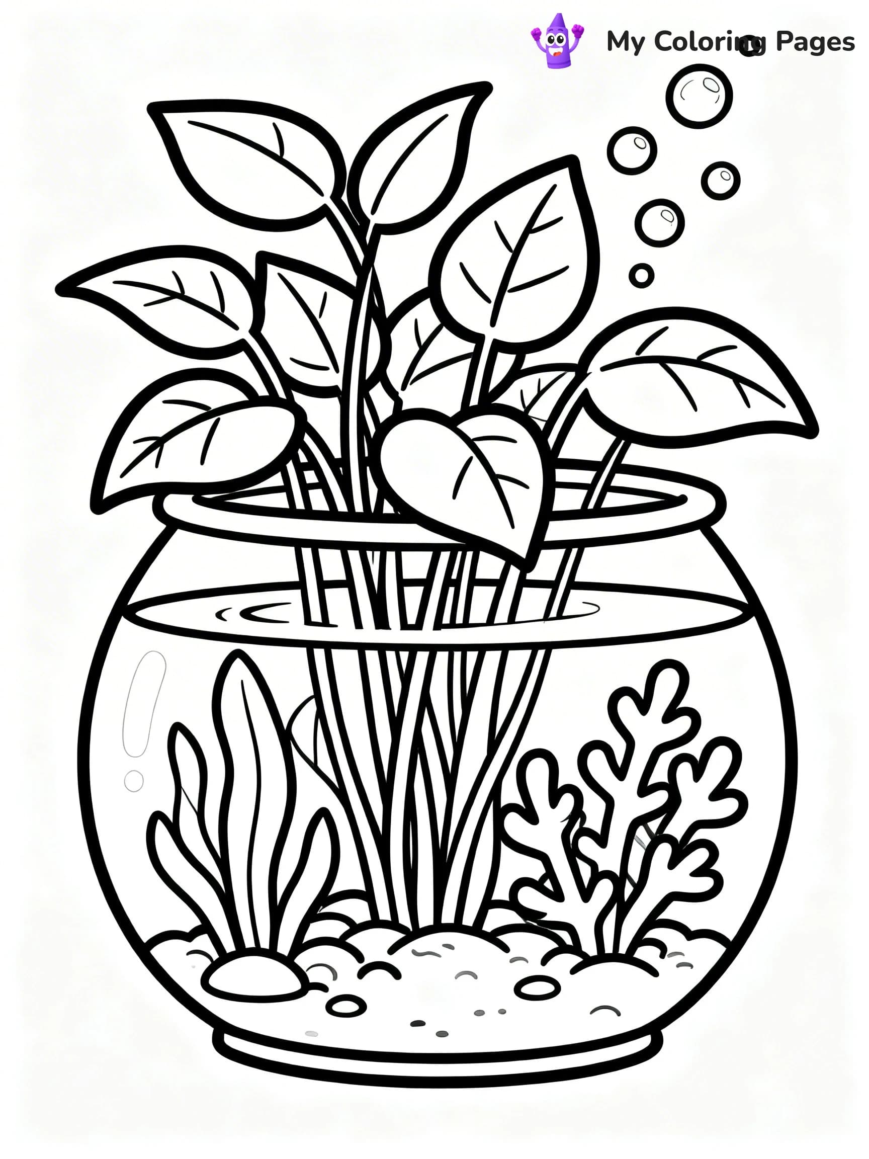 Fish Tank Coloring Pages - 18