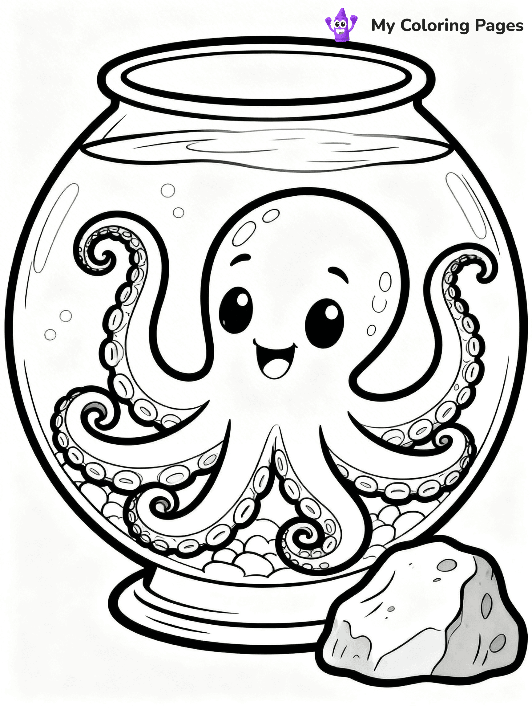Fish Tank Coloring Pages - 18