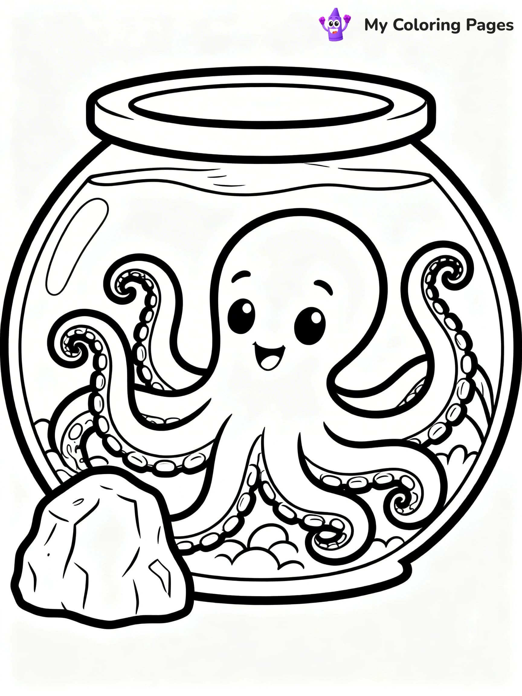 Fish Tank Coloring Pages - 16