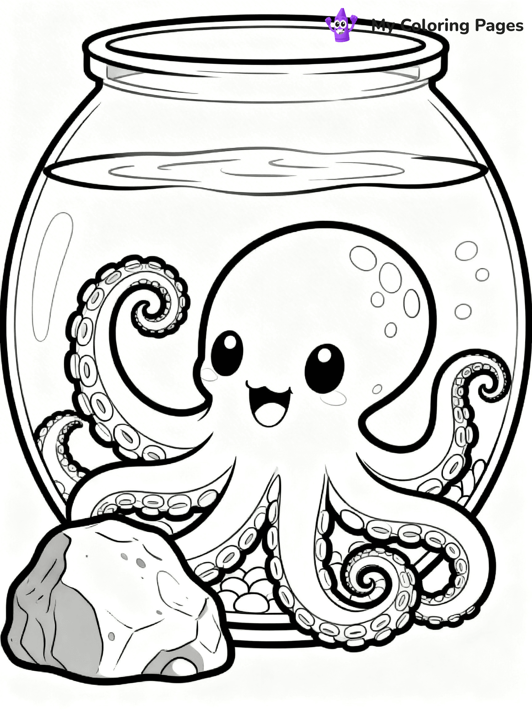 Fish Tank Coloring Pages - 16