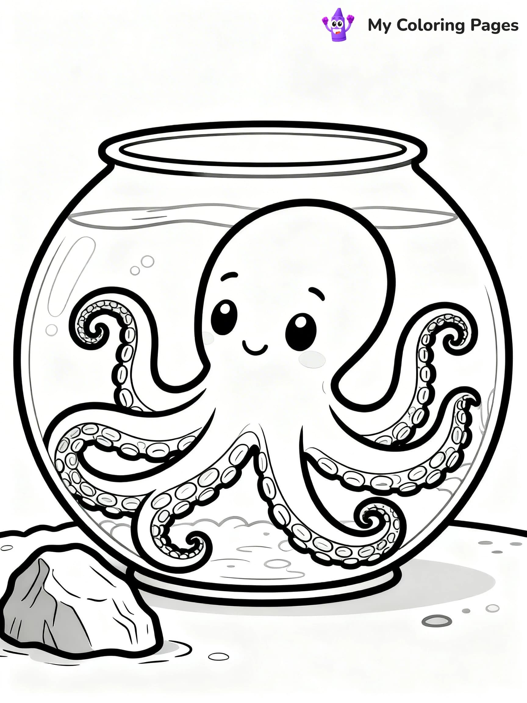 Fish Tank Coloring Pages - 15