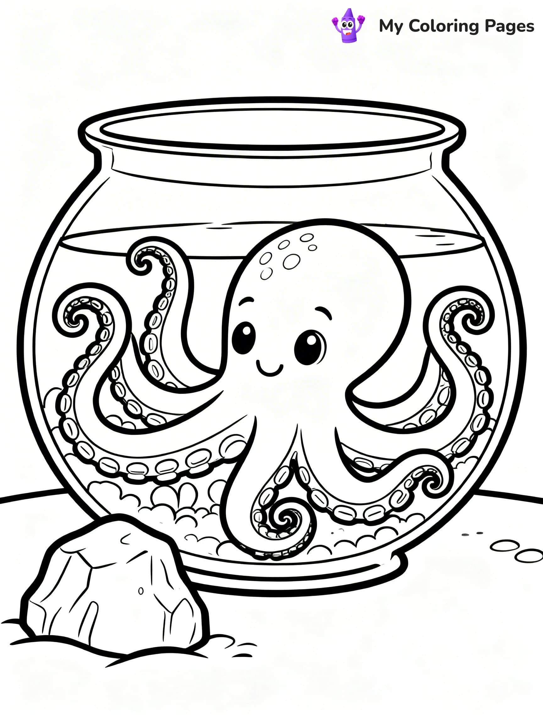 Fish Tank Coloring Pages - 14