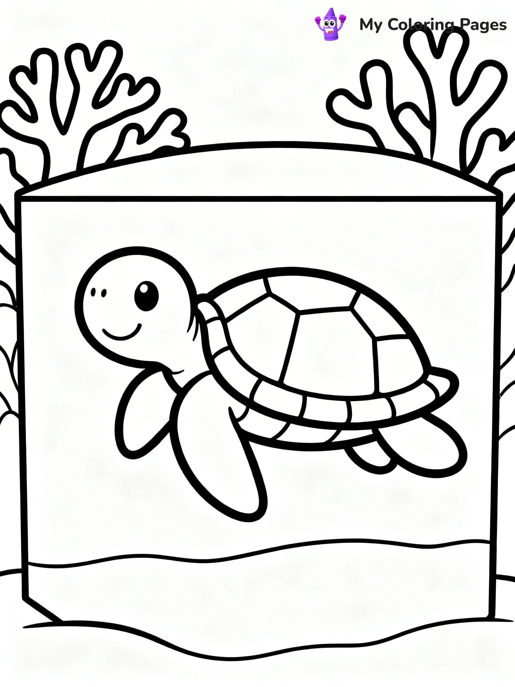 Fish Tank Coloring Pages - 7