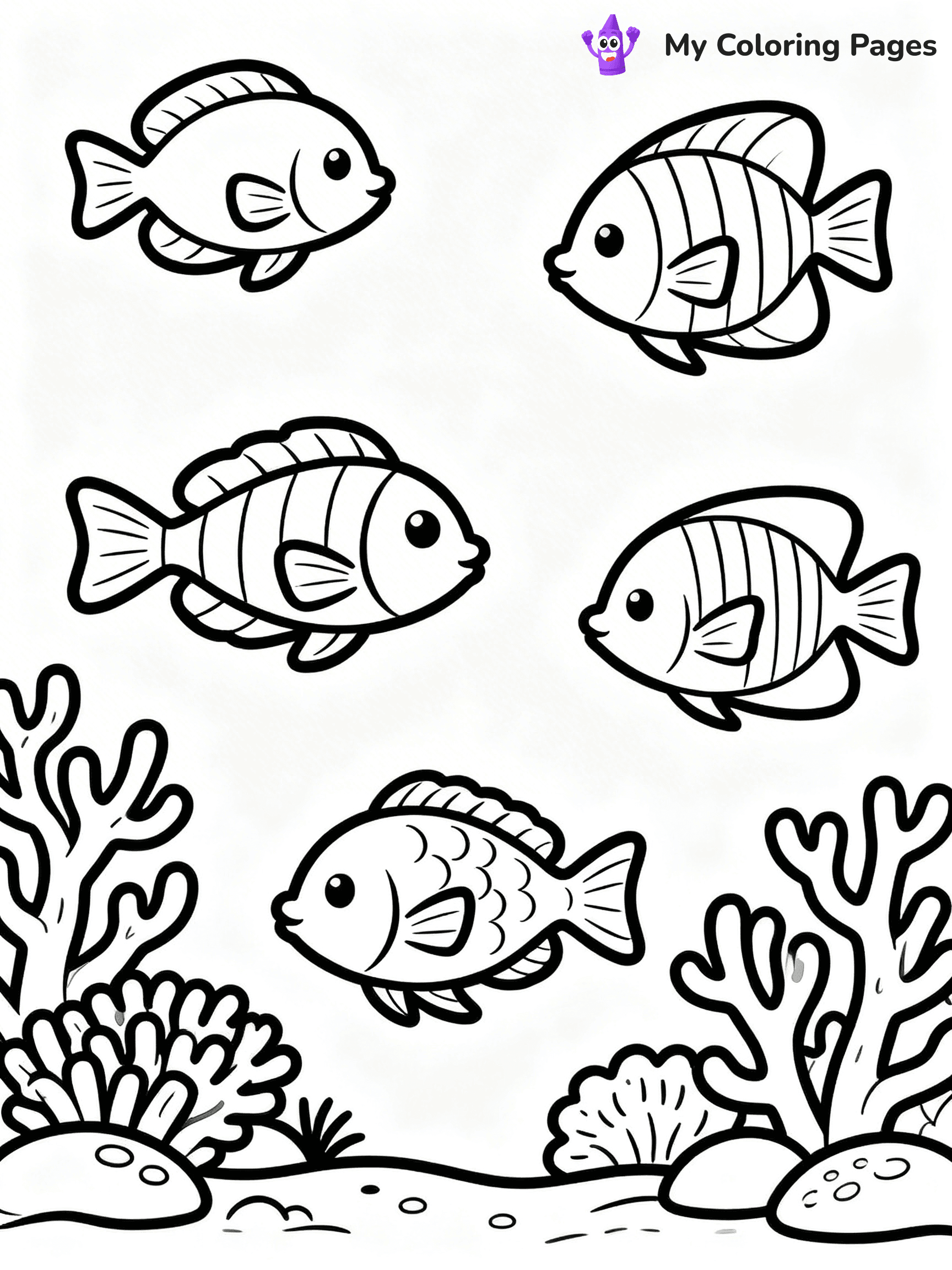 Fish Tank Coloring Pages - 3