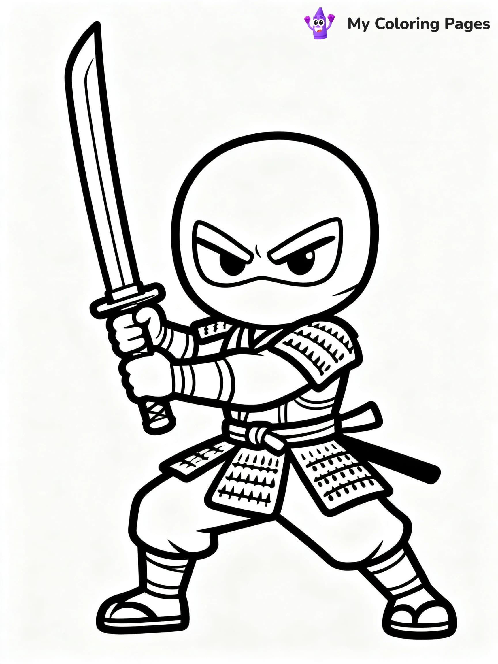 Cool Ninja Coloring Pages - 24