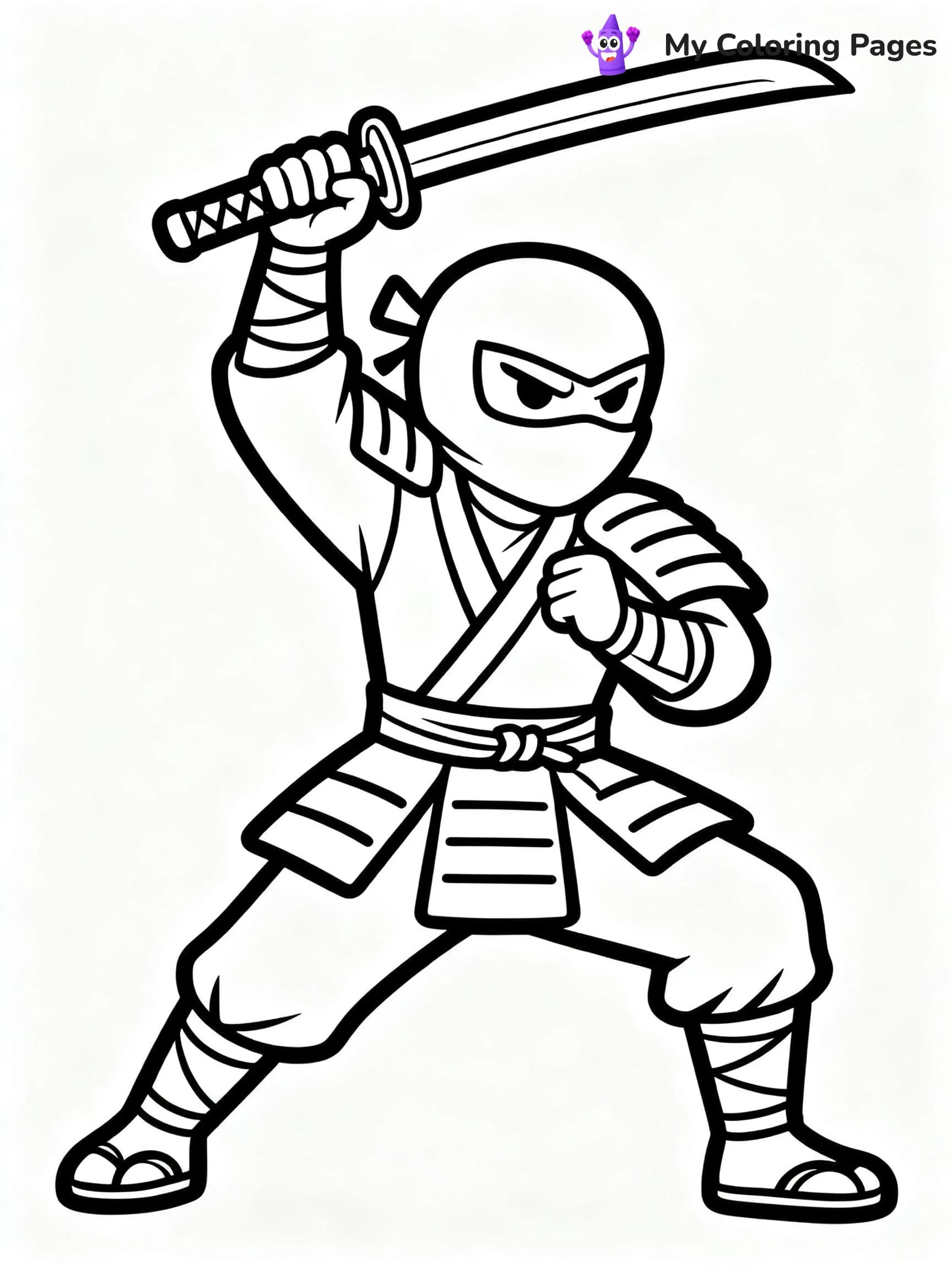 Cool Ninja Coloring Pages - 22