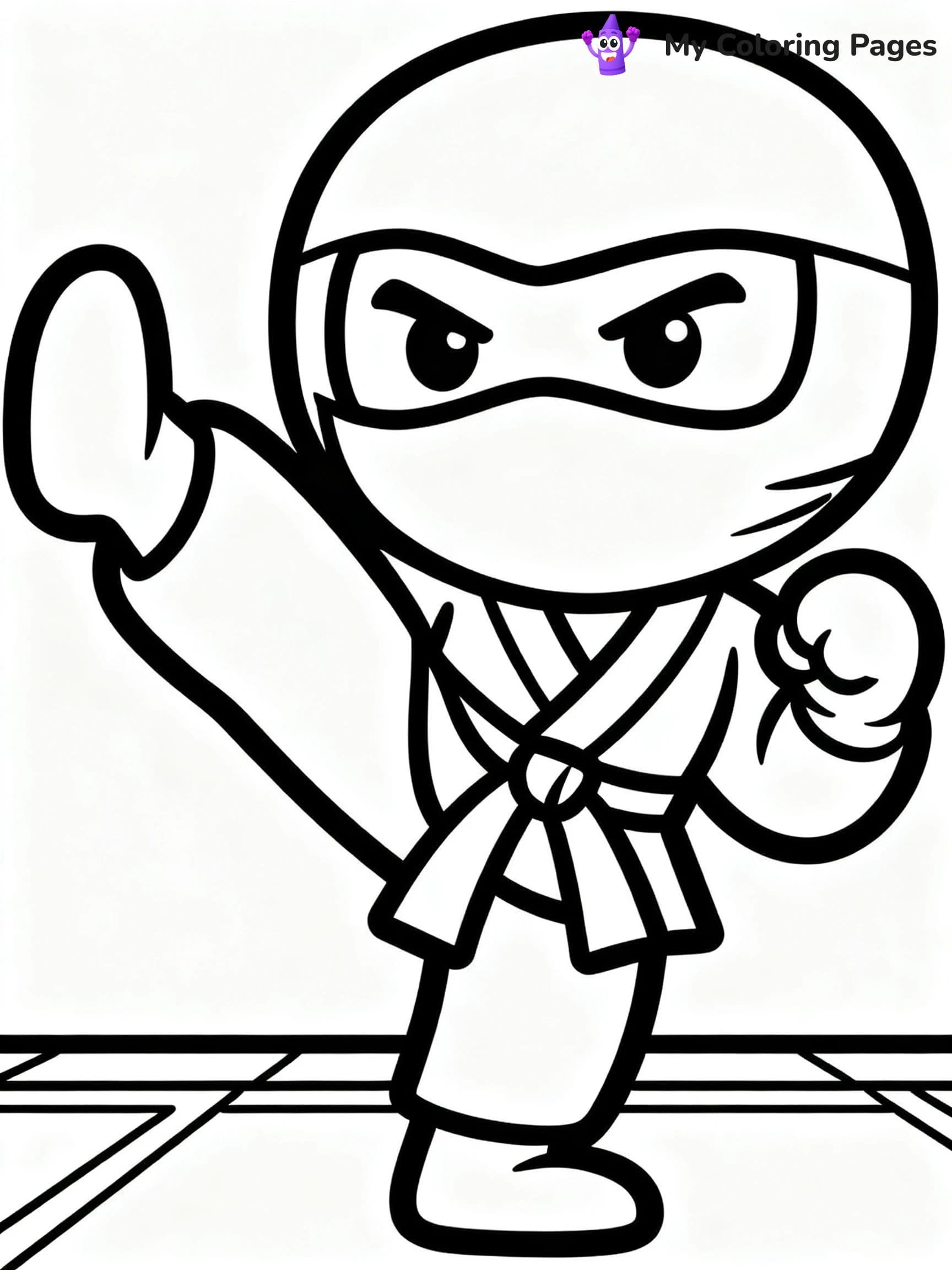 Cool Ninja Coloring Pages - 14