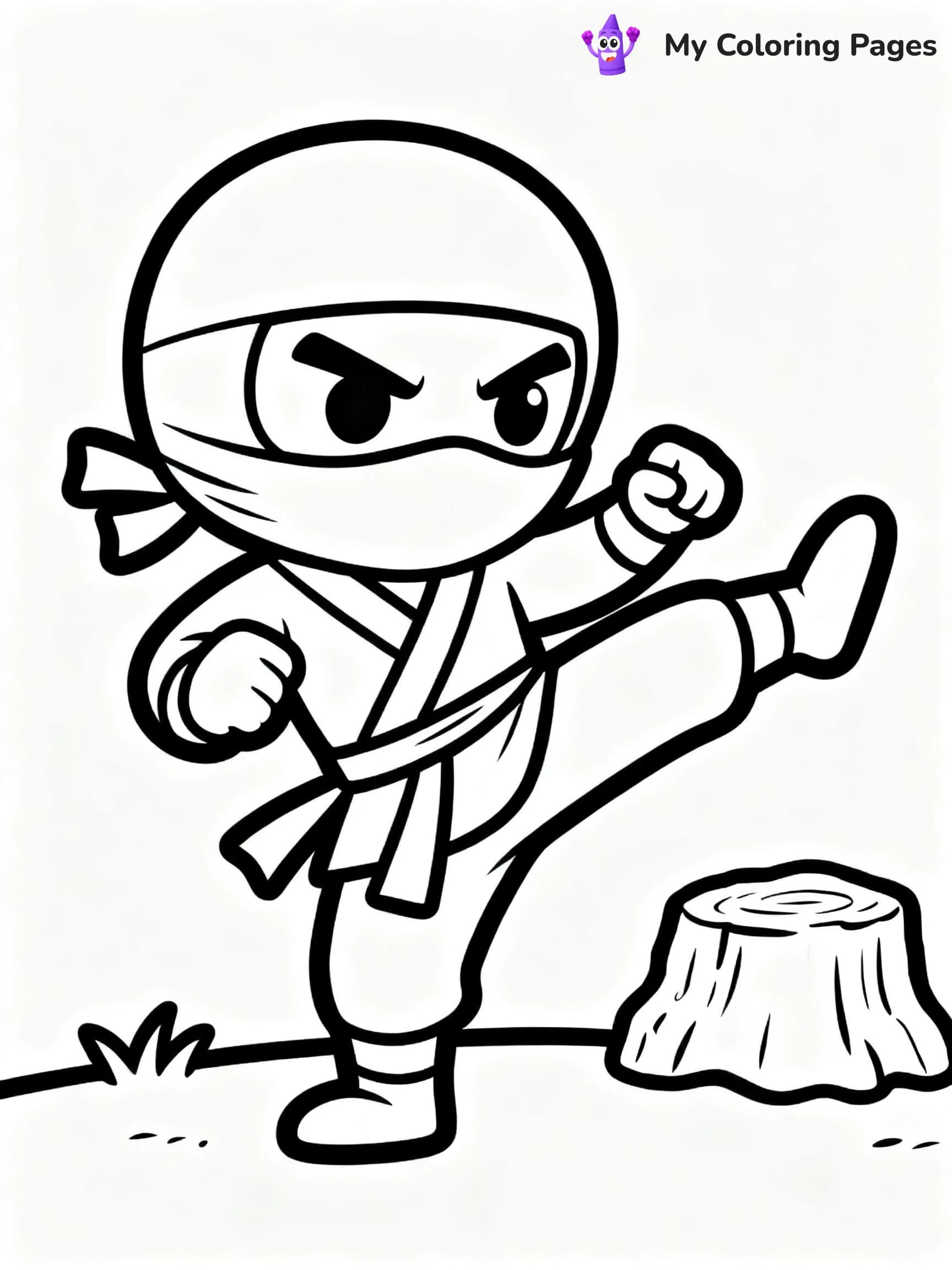 Cool Ninja Coloring Pages - 13