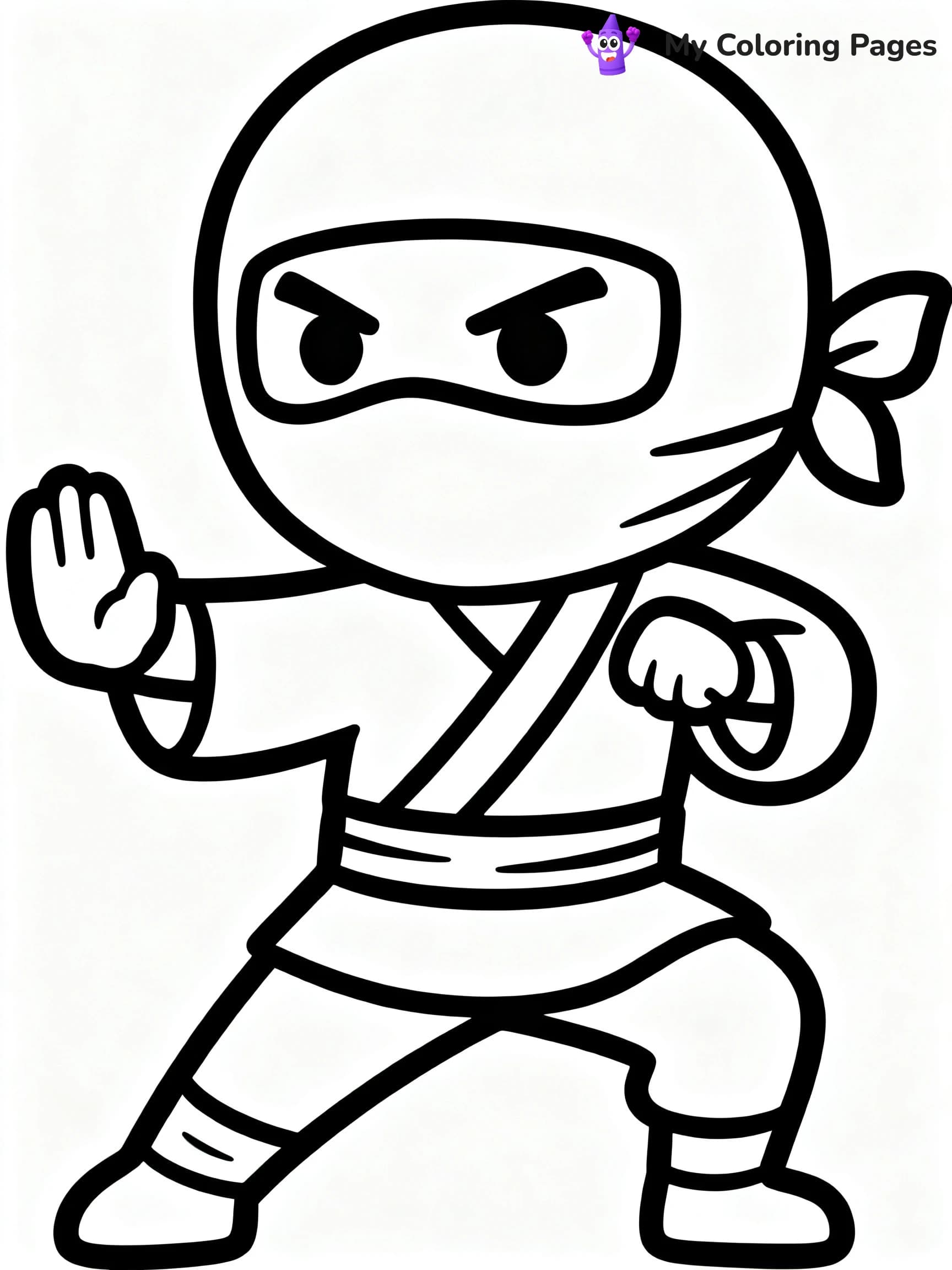 Cool Ninja Coloring Pages - 12