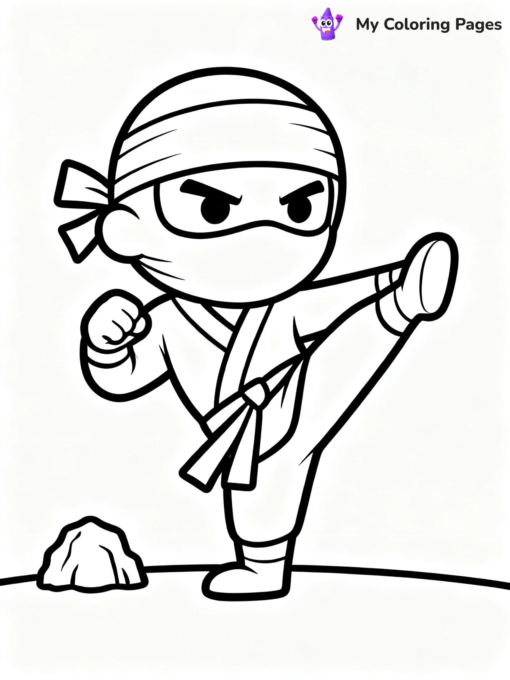 Cool Ninja Coloring Pages - 11